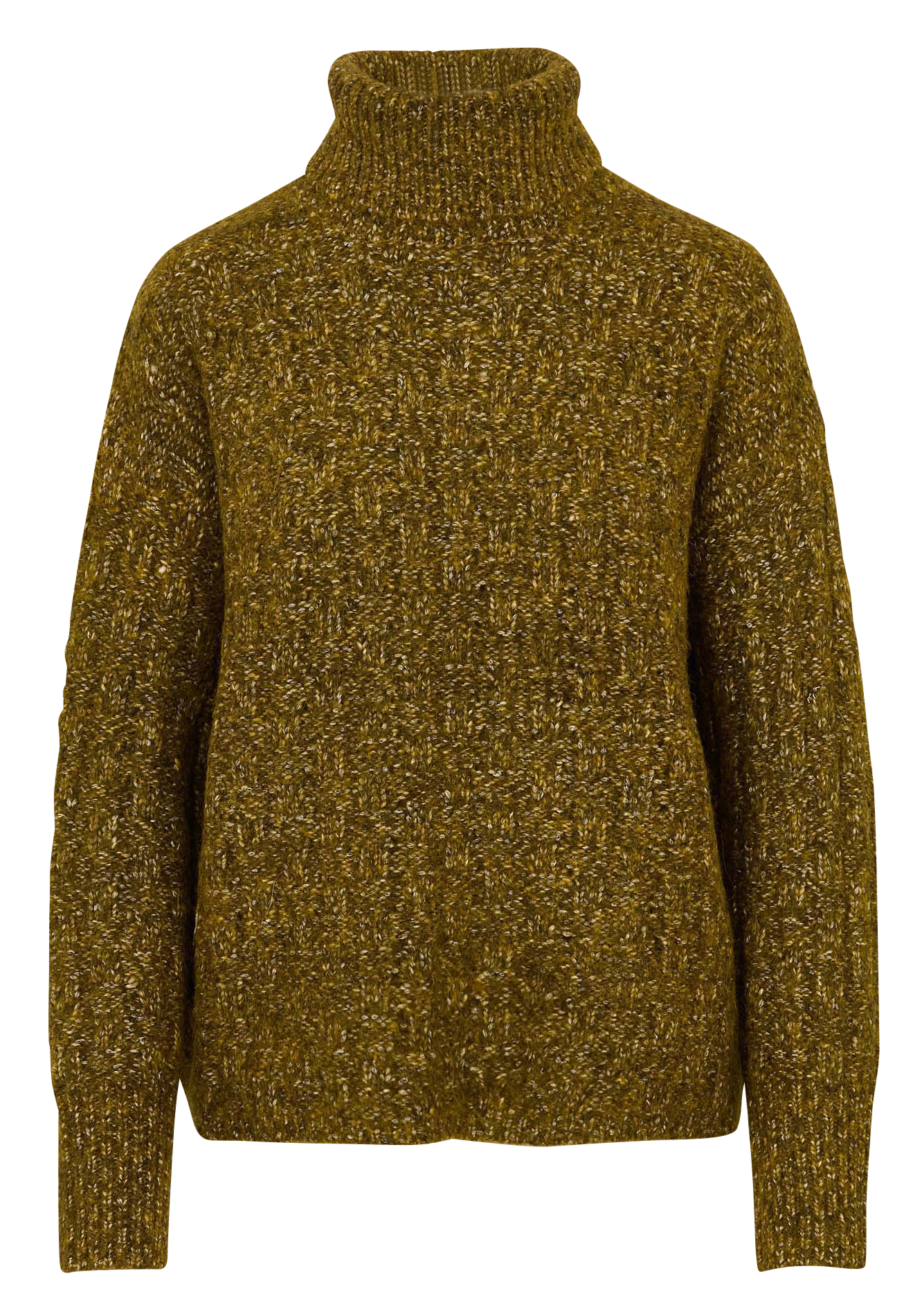 Pull col roulé en laine CELESTIN Kaki