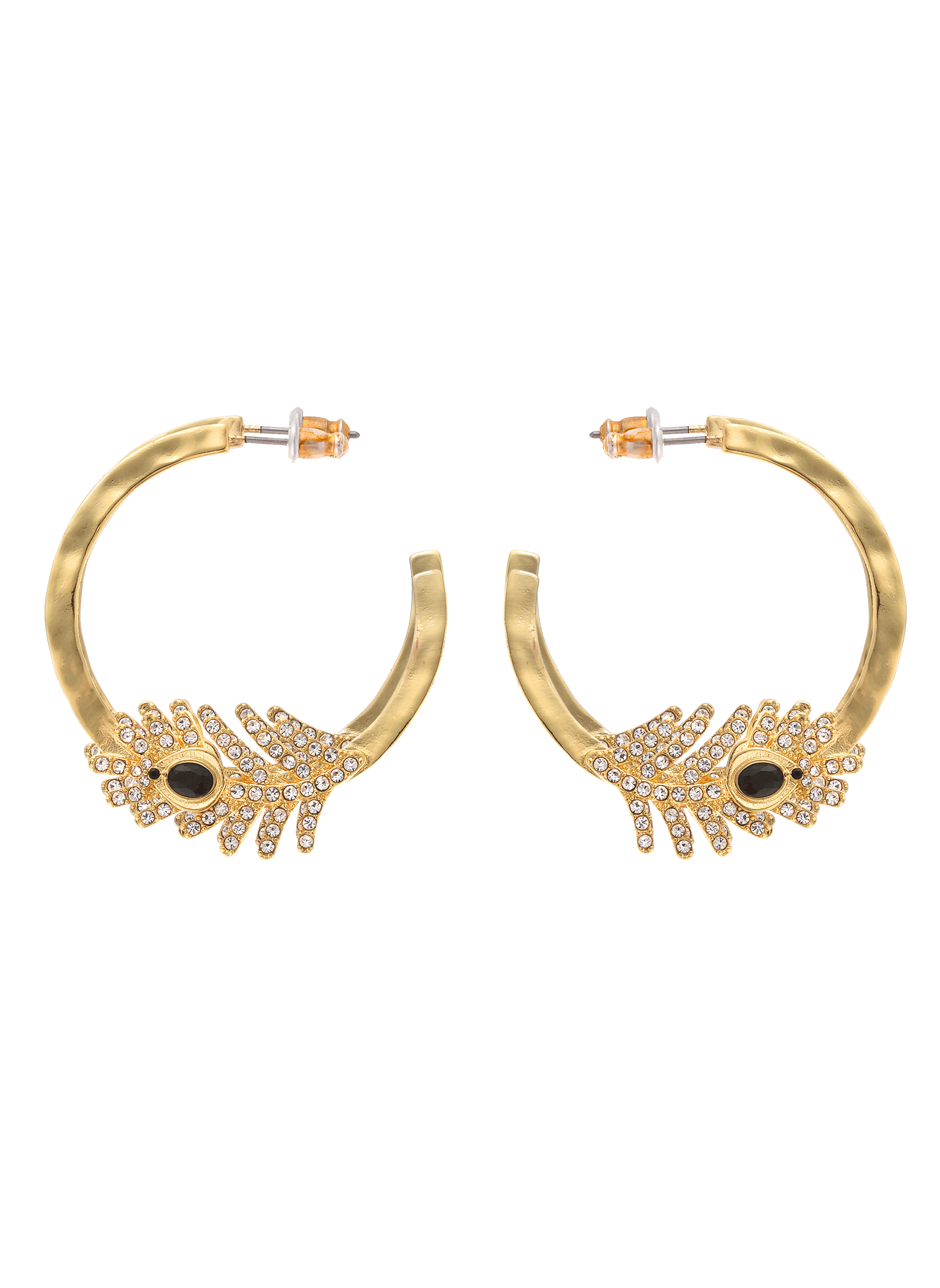 Hoop earrings HIPANEMA Black