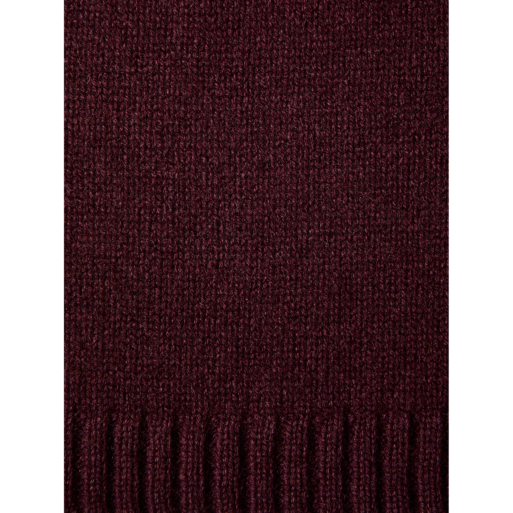 Cagoule en laine et cachemire mélangé SELECTED Prune