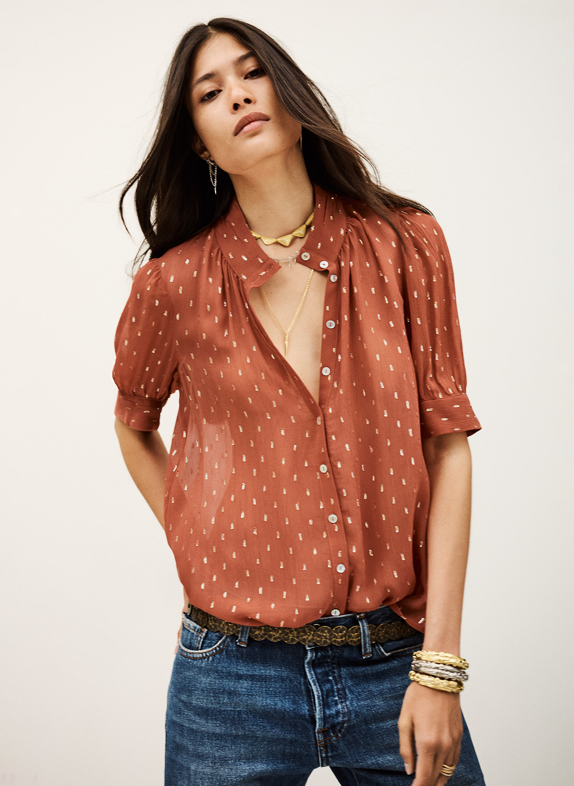 Blouse col rond  BA&SH