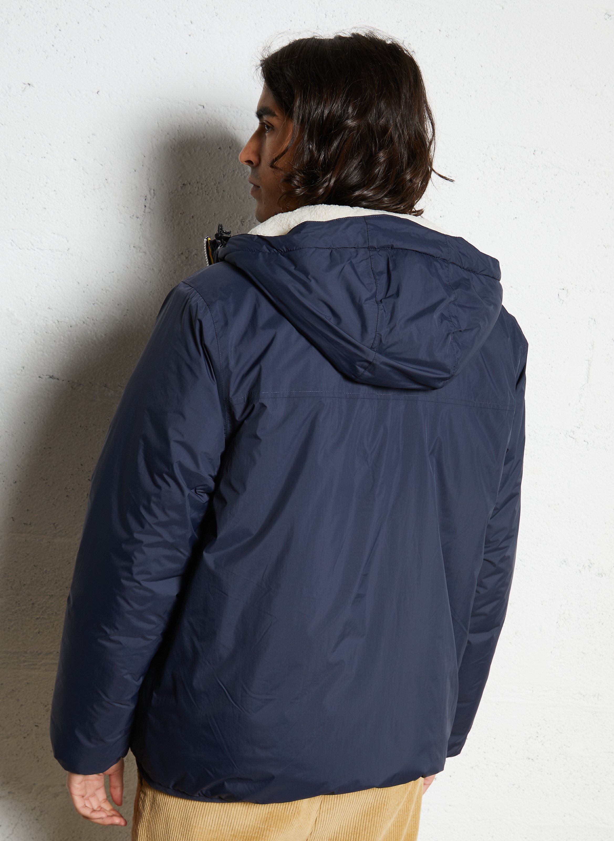 Doudoune col montant K-WAY Bleu