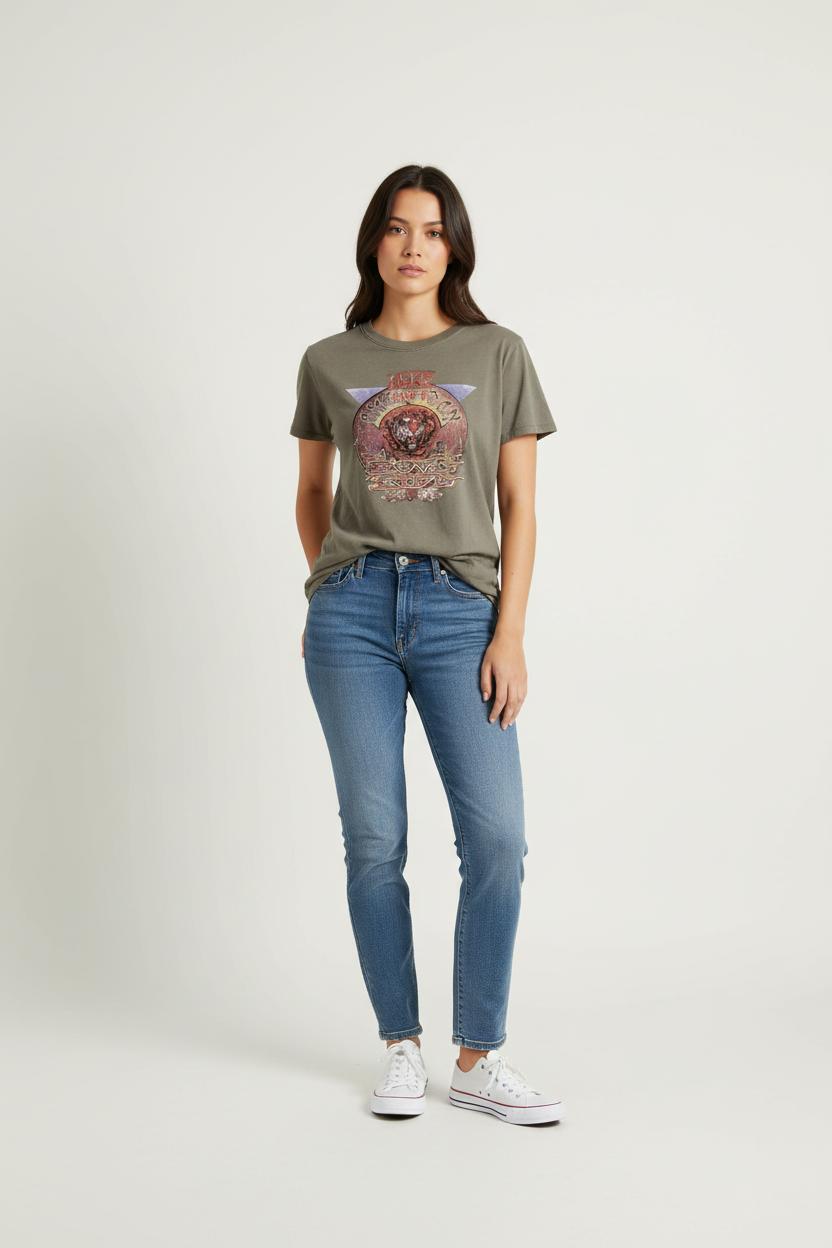 Tommy Badge T-shirt IRO - Seconde Main Brown