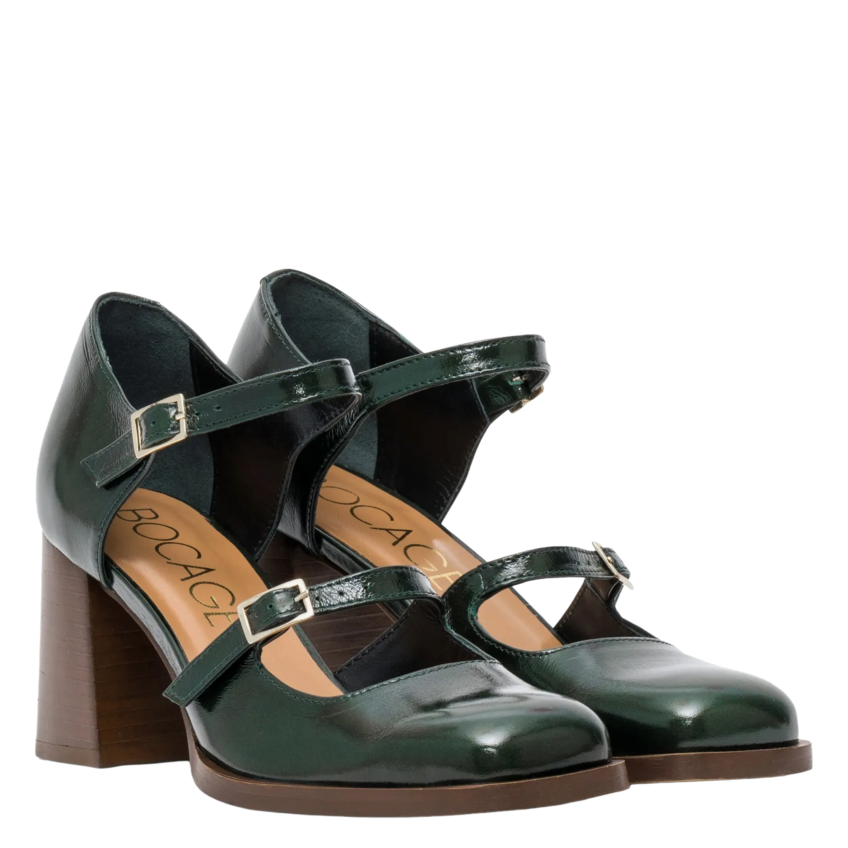 Beyou suede high heels  BOCAGE Green