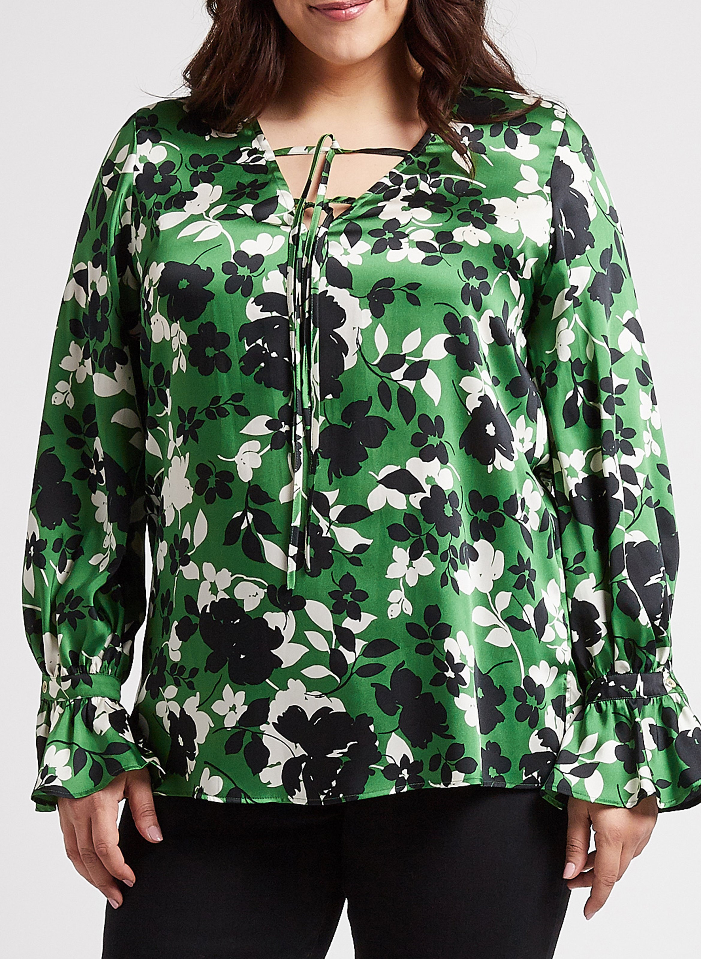 Chemisier fluide col V imprimé  PERSONA by Marina Rinaldi