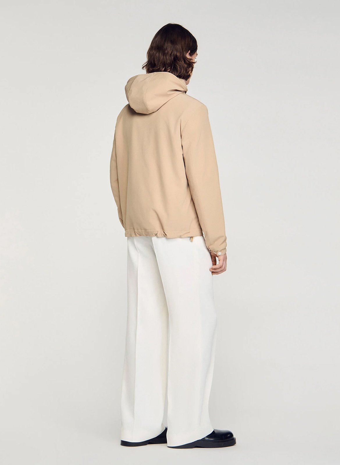High-neck sweatshirt SANDRO Beige
