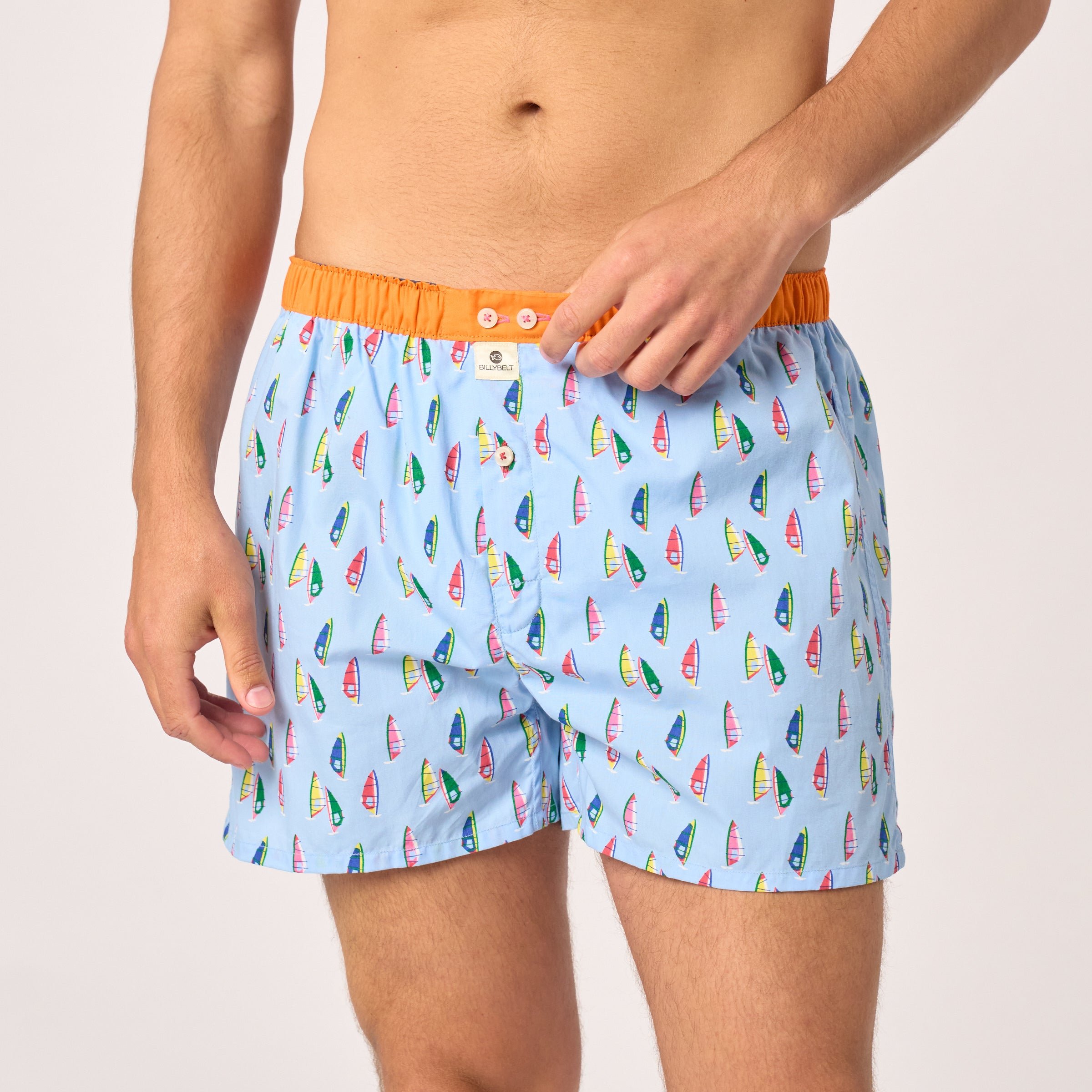 Organic cotton boxer shorts BILLYBELT Blue