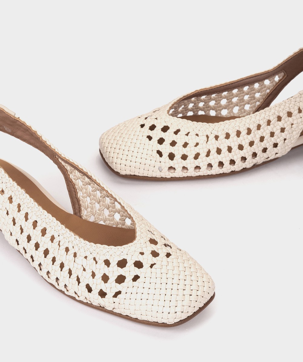 Open-toe flats PEDRO MIRALLES White