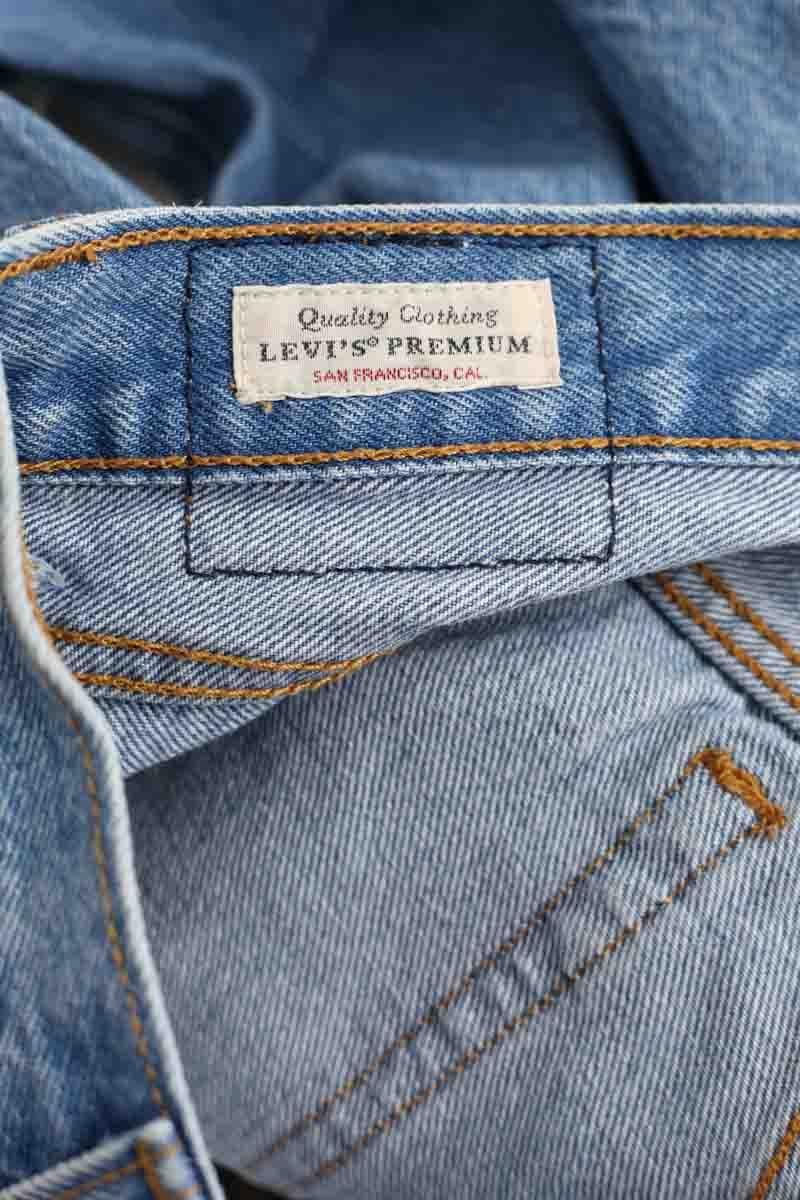 Straight cotton-blend pants LEVI'S - Seconde main Blue