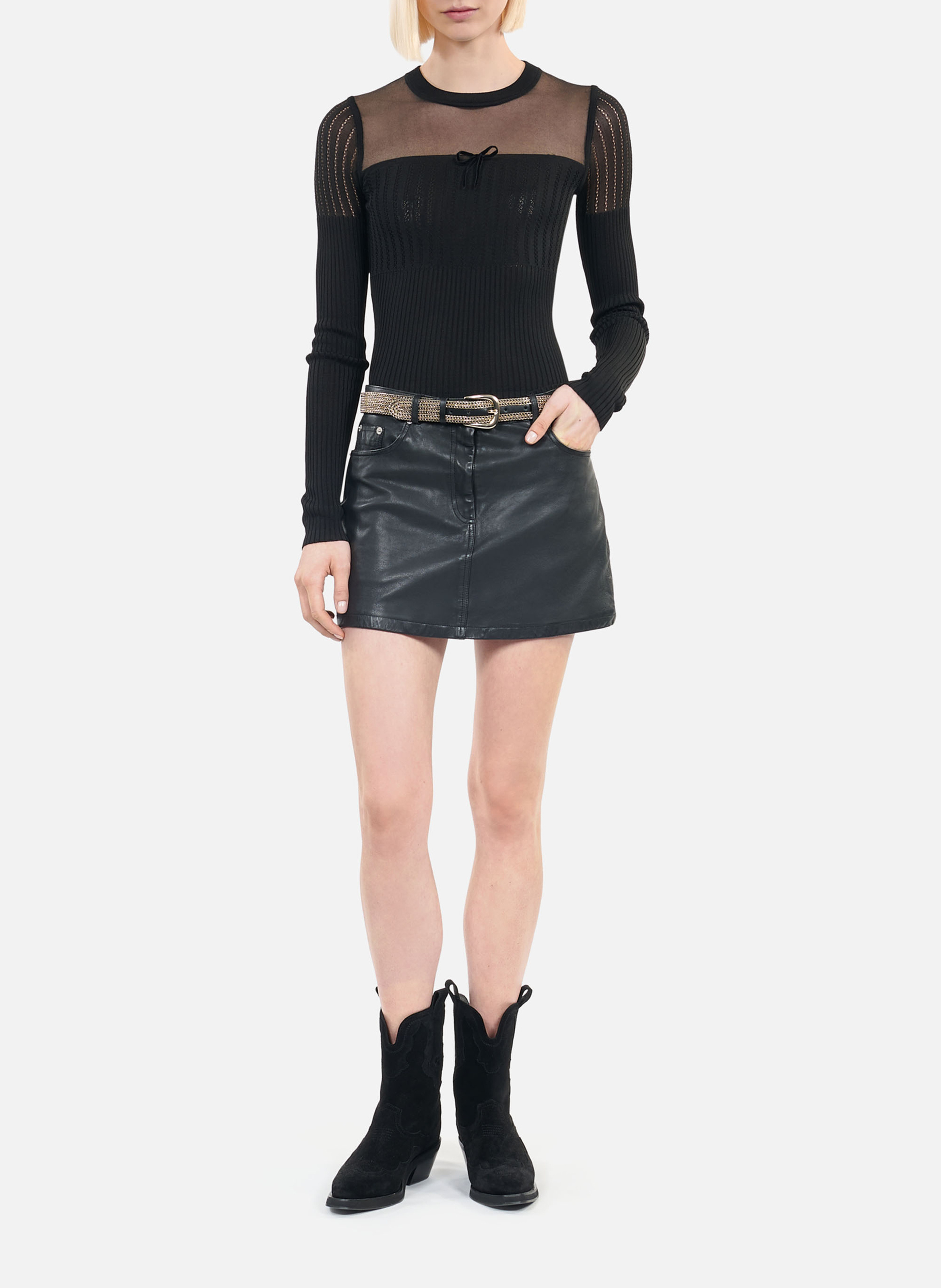 Trui met opstaande kraag THE KOOPLES Zwart