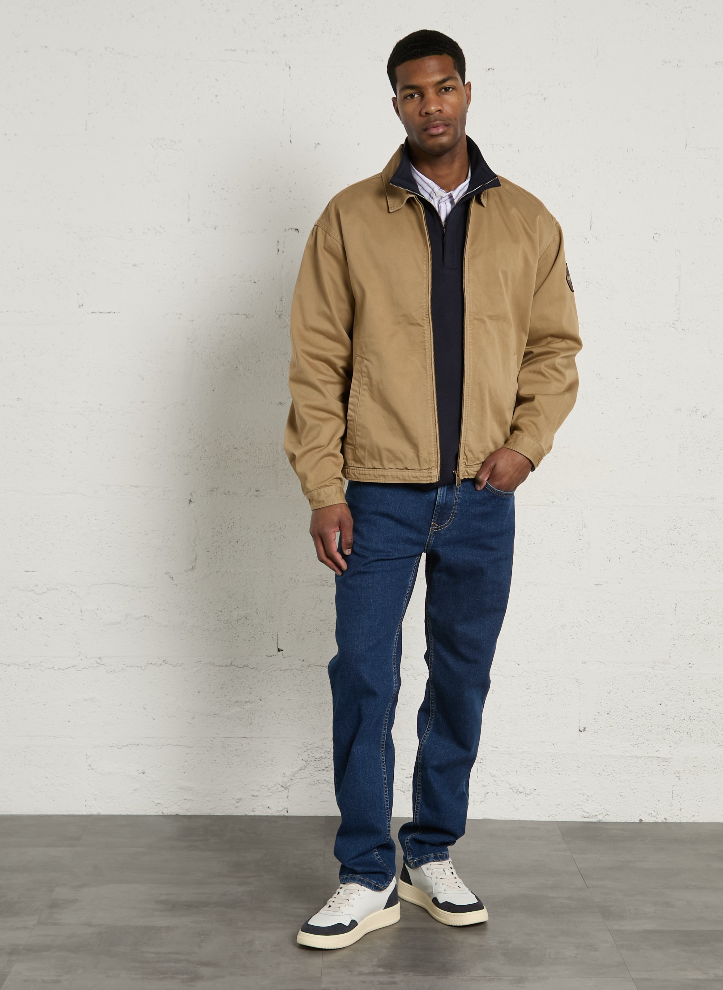 Veste en coton col classique NAPAPIJRI Beige