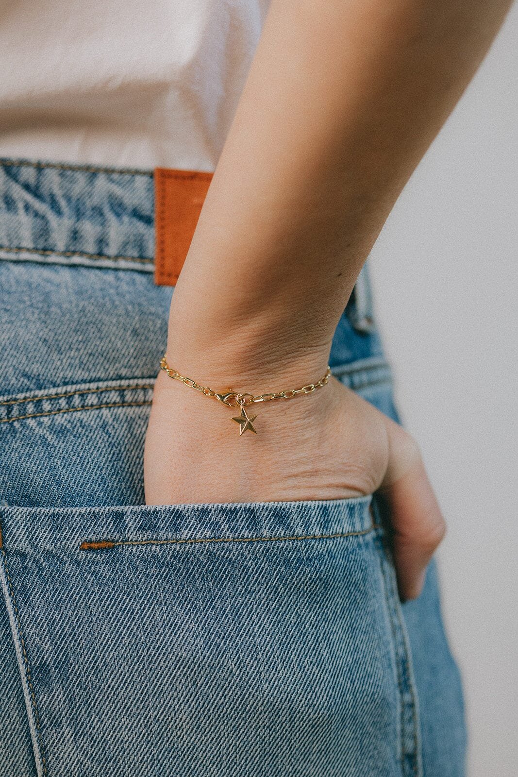 Silver-plated star bracelet Golden