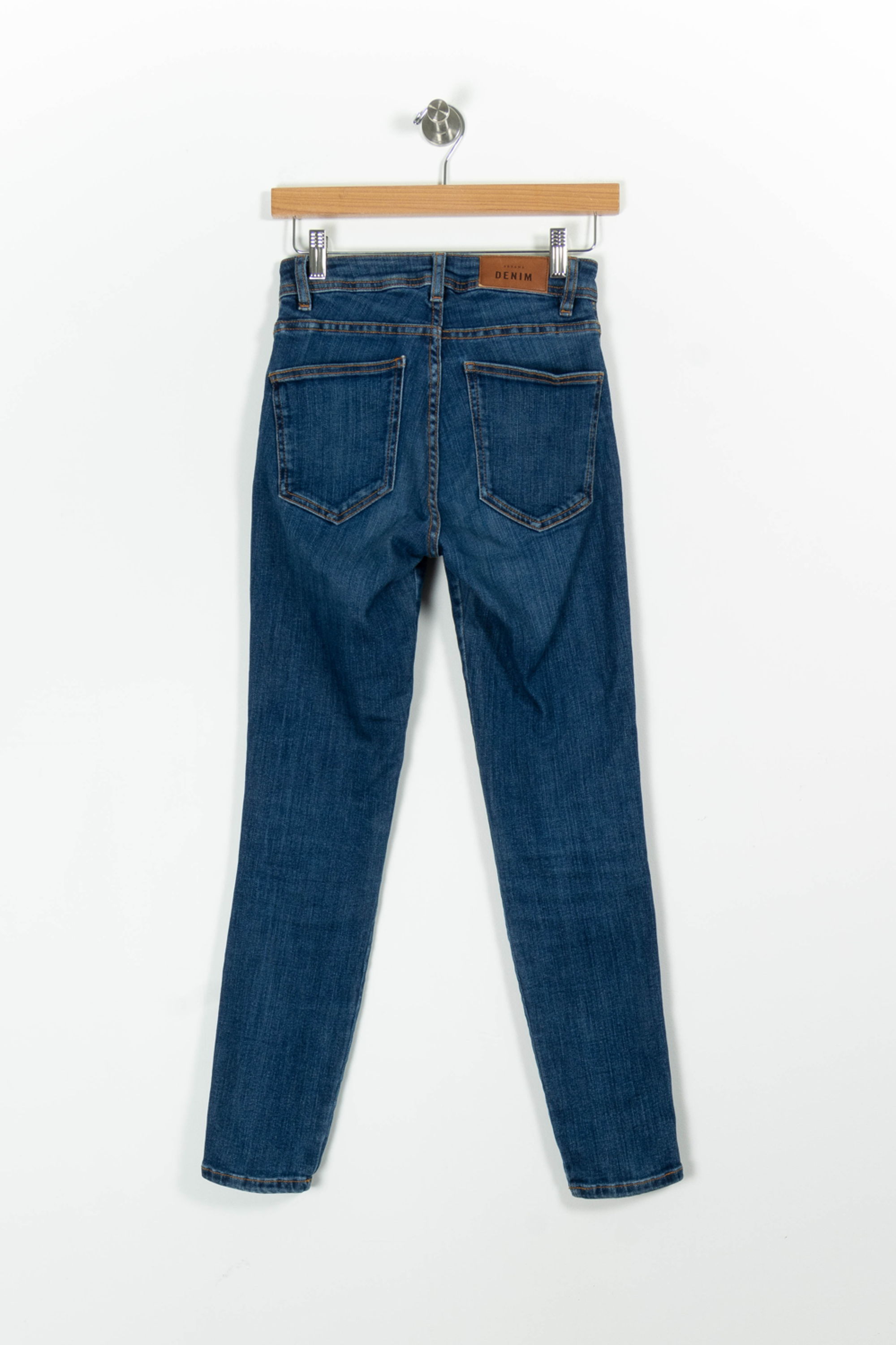 Cropped slim jeans with studs SEZANE - Seconde main Blue