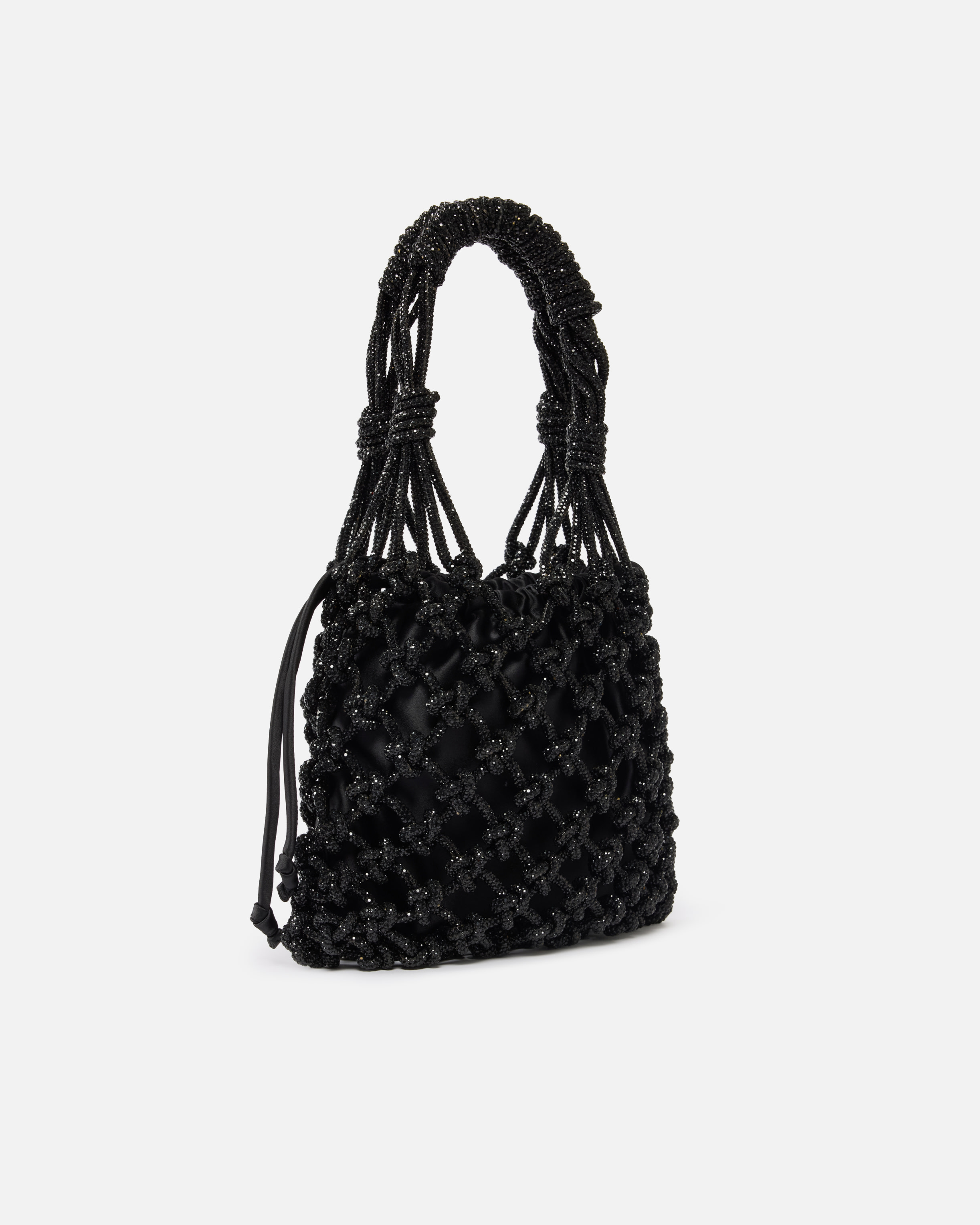 Petit sac porté épaule à micro strass PINKO Noir