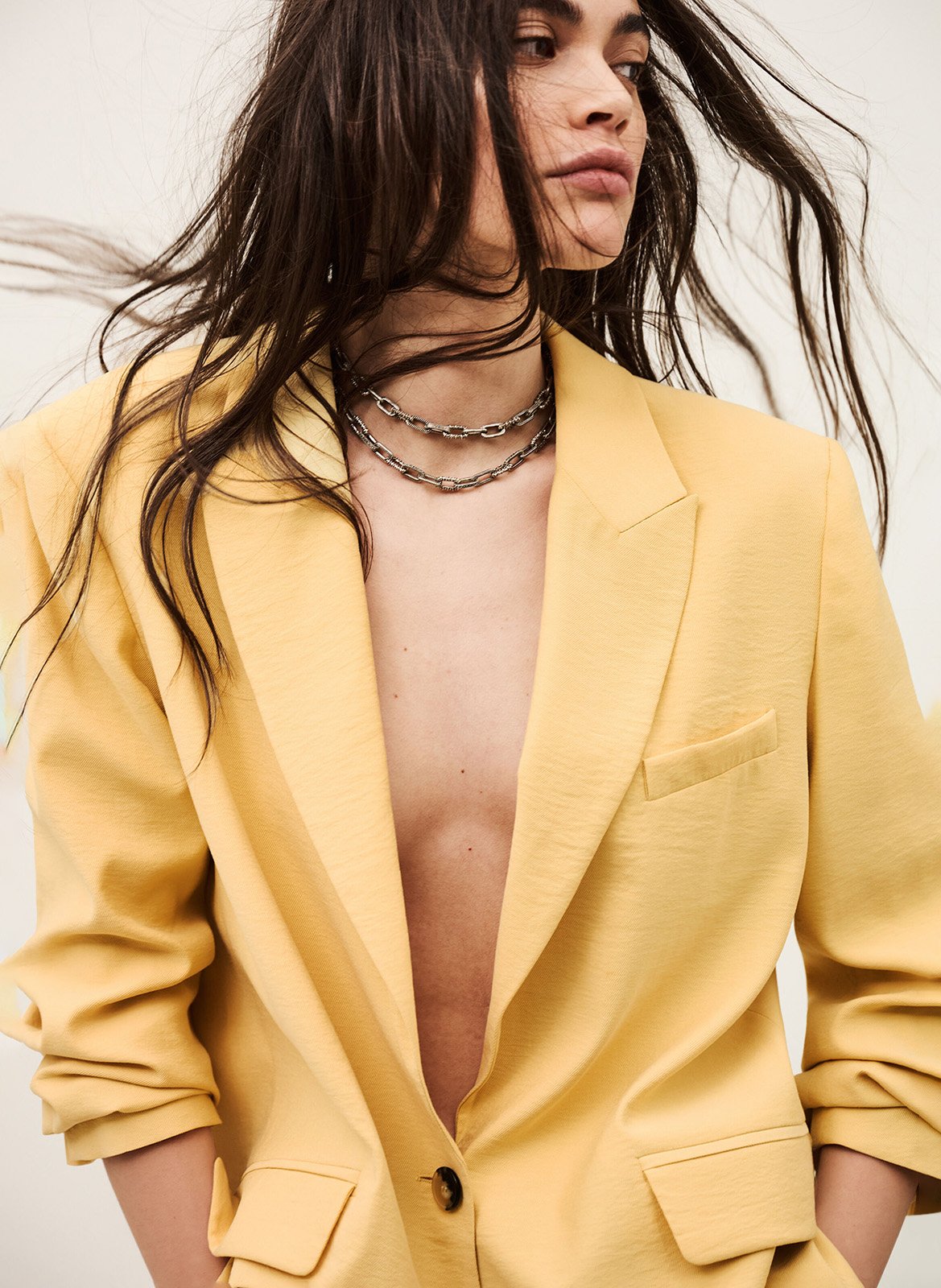 Veste col tailleur  BA&SH Beige