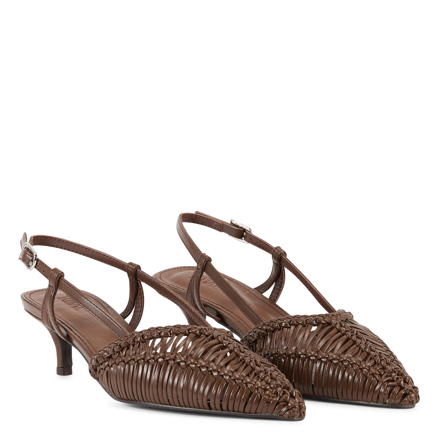 Escarpins tissés TORAL Marron