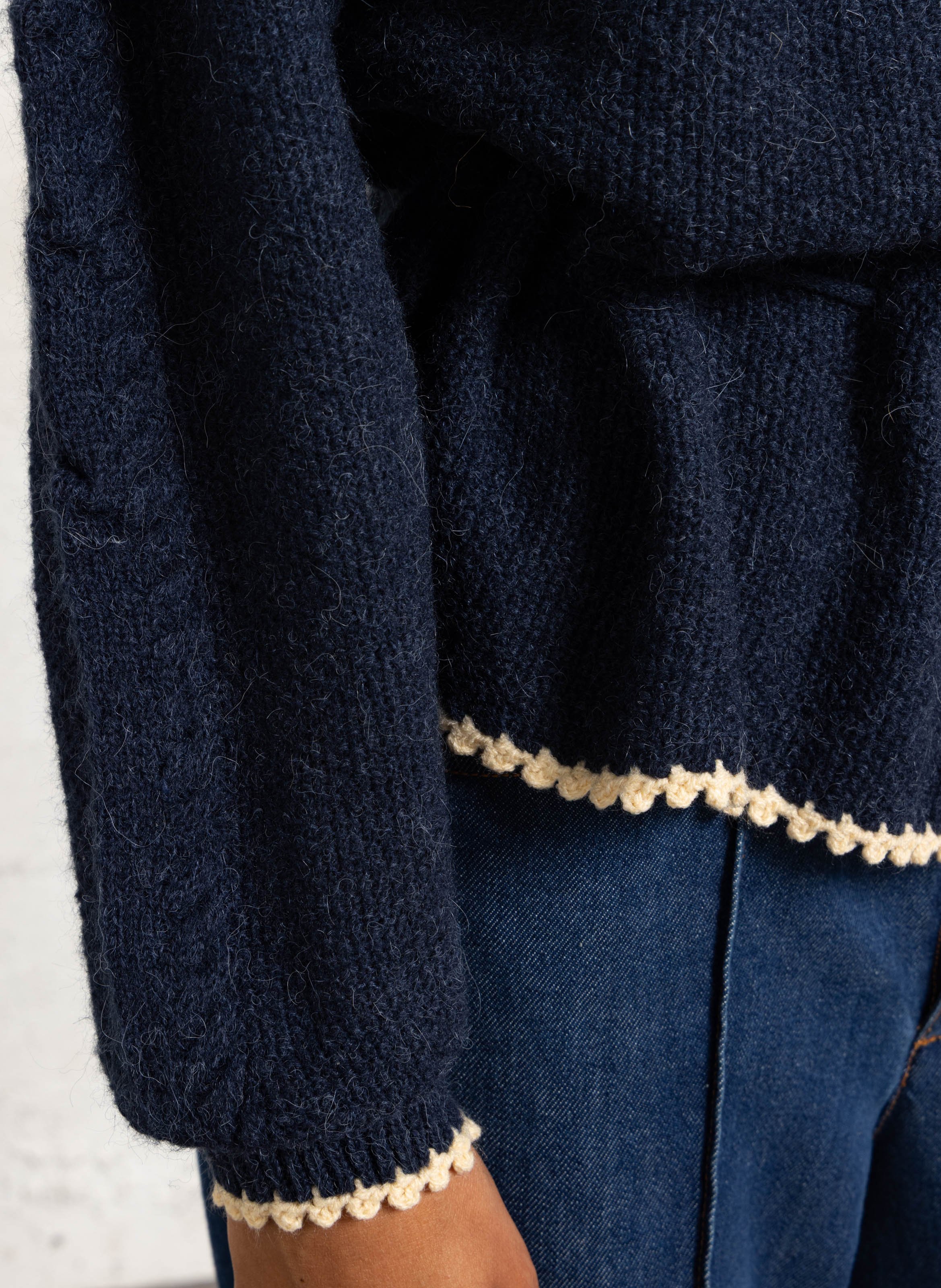 Gilet col rond  LOUISE MISHA Bleu