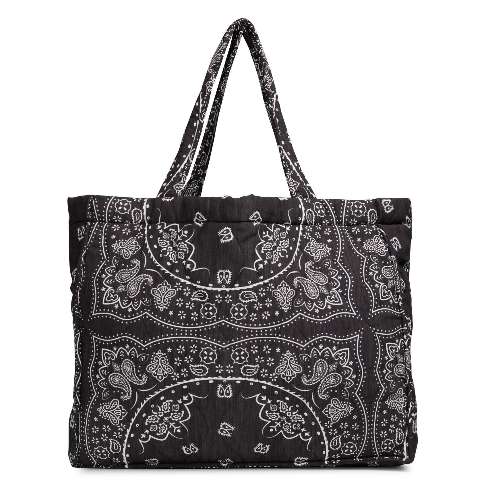 Bandana print tote bag AOKYANOS Grey