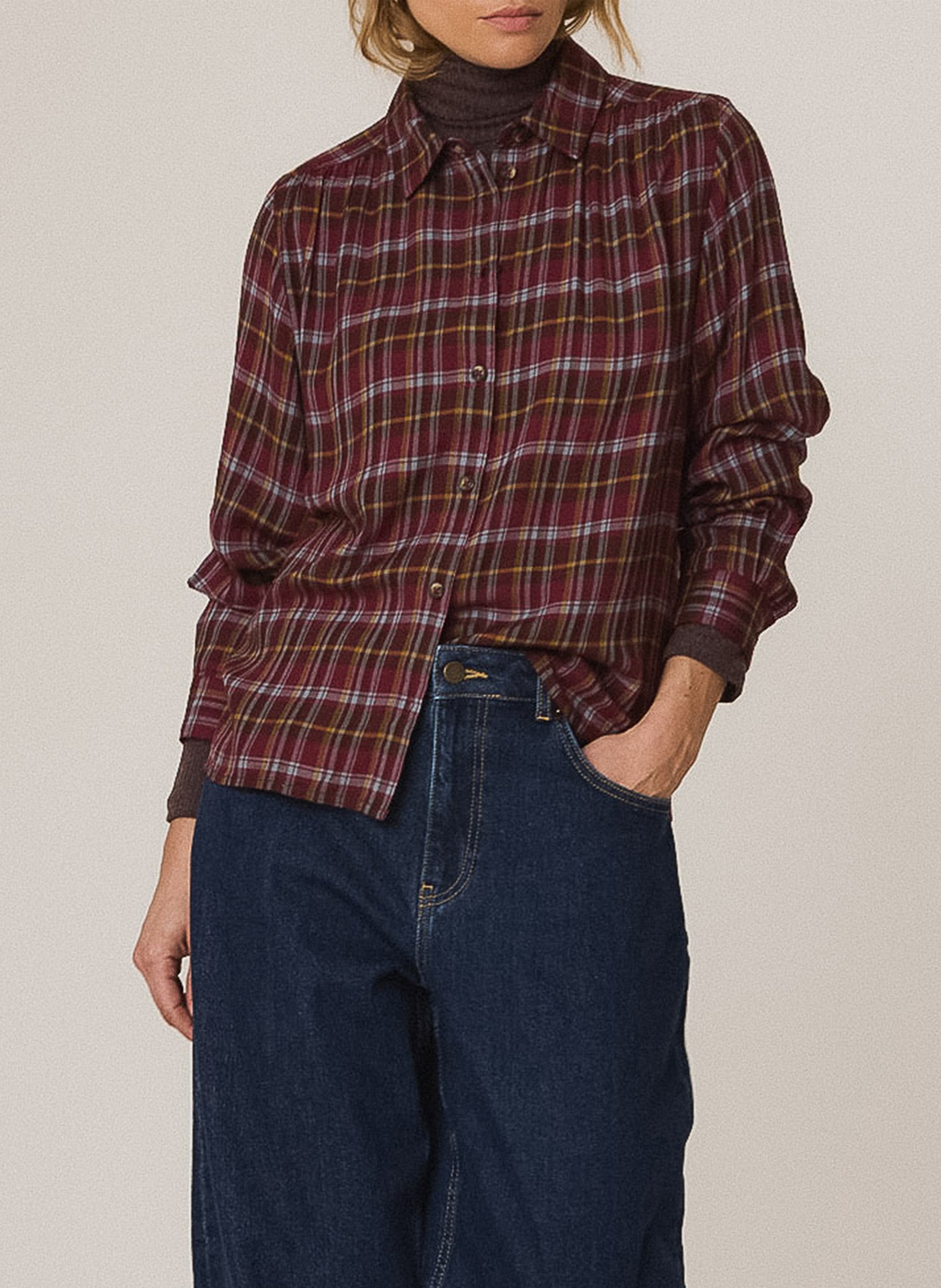 Chemise droite à carreaux INDI & COLD