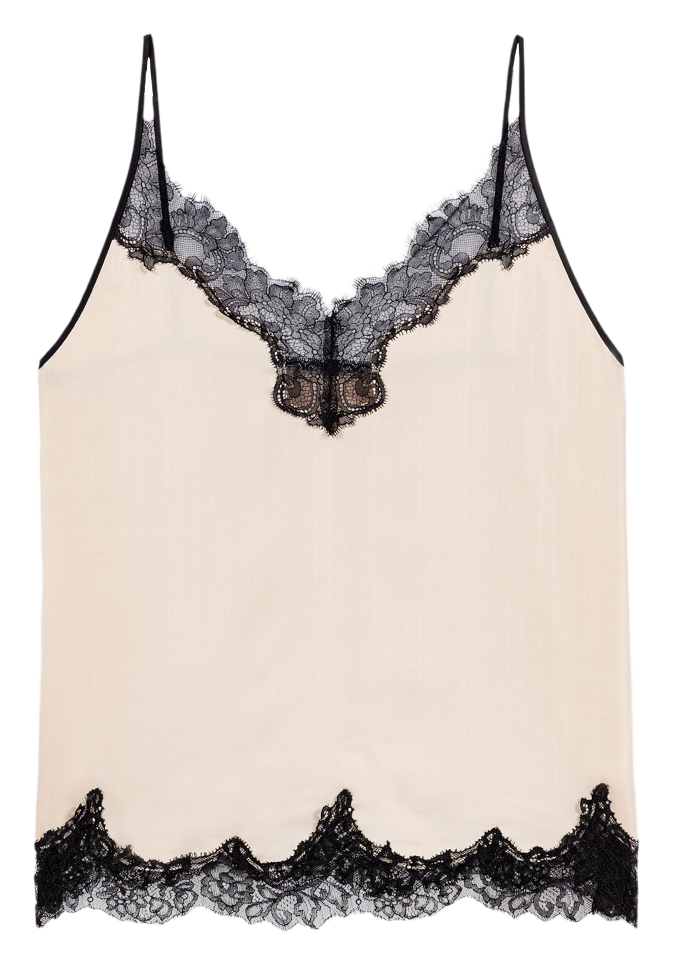 Rechte V-hals camisole MAJE Beige