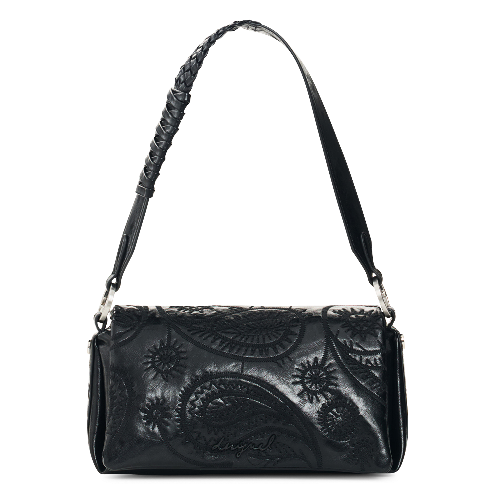 Sac porté épaule brodé DESIGUAL Noir