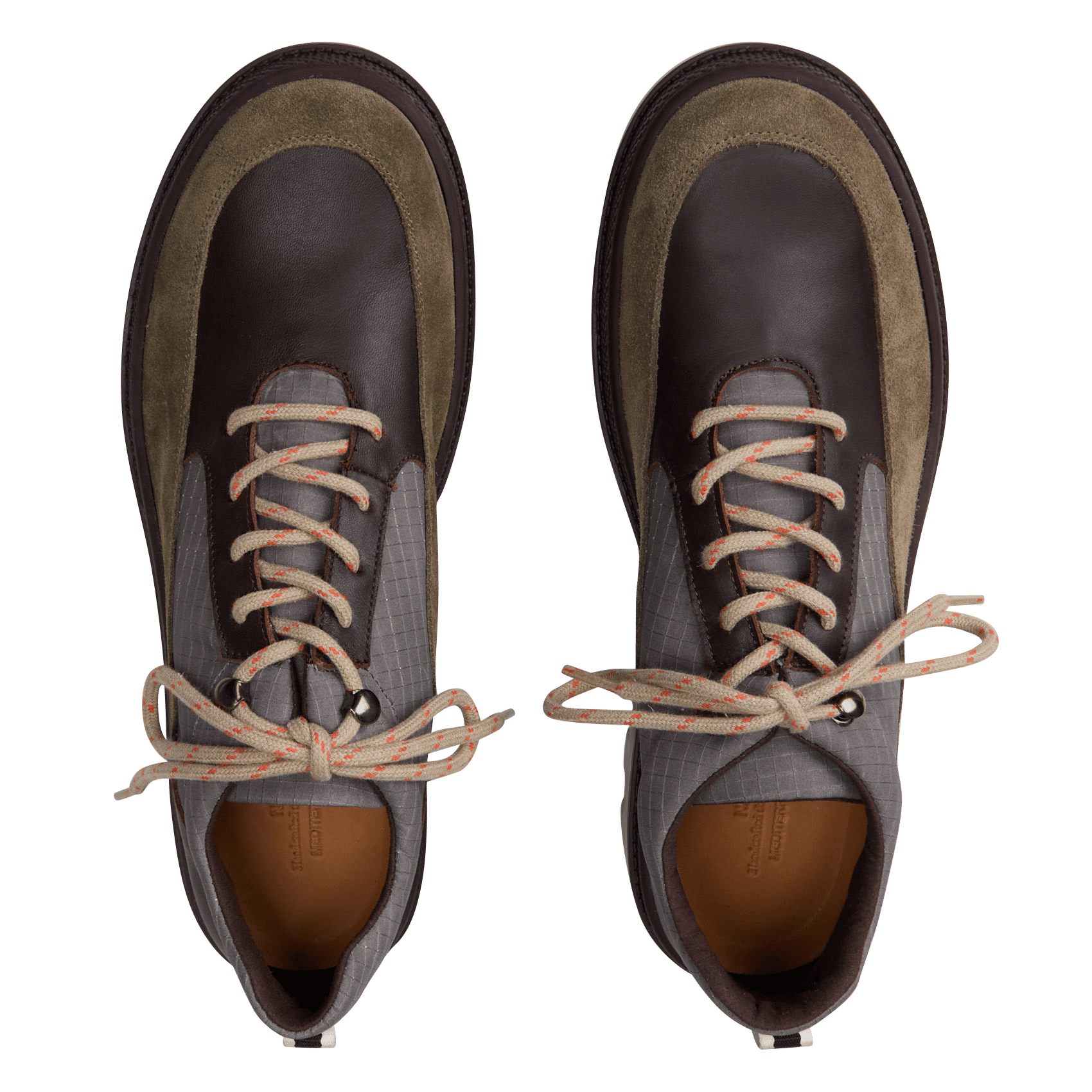 Schnürstiefel aus Leder NAGUISA Braun