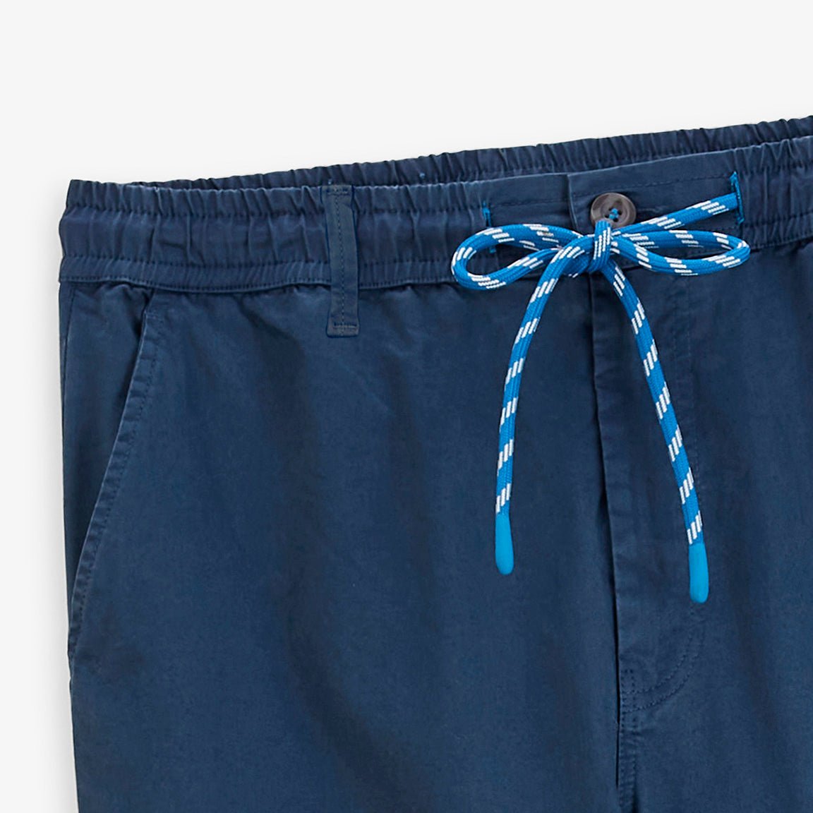 Blue sbplay stretch cotton pants with elastic waistband SERGE BLANCO Blue