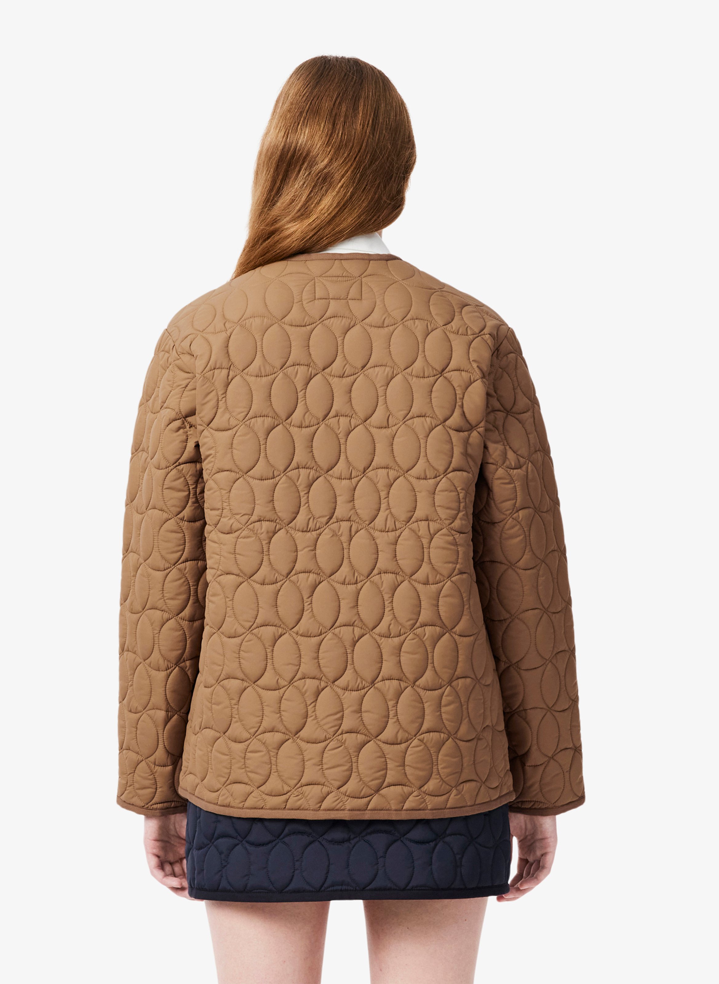 Veste ample matelassée LACOSTE Marron