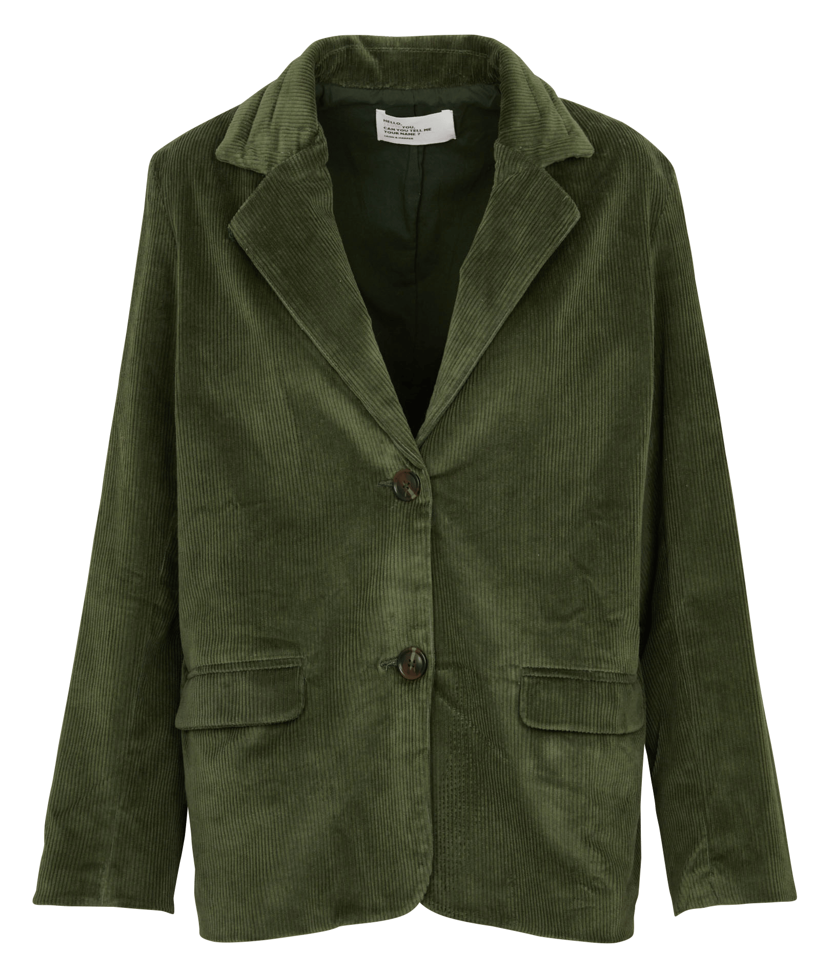 Blazer aus Baumwoll-Mix LEON & HARPER Grun