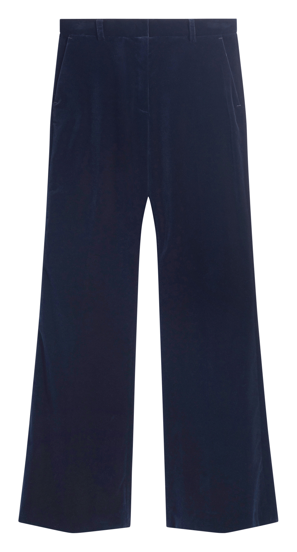 Flare velvet smooth pants PABLO Blue