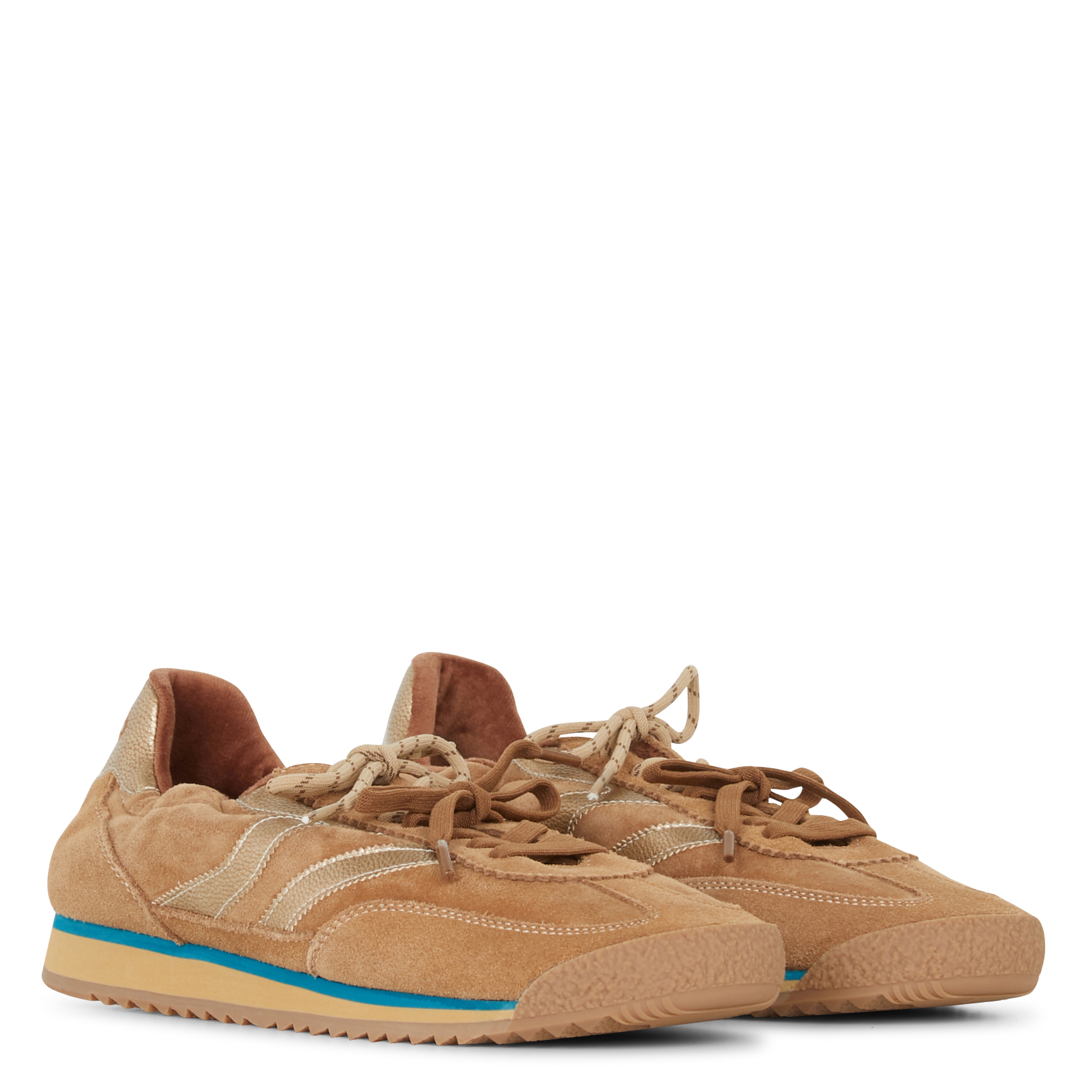 Baskets basses en cuir MRP Beige