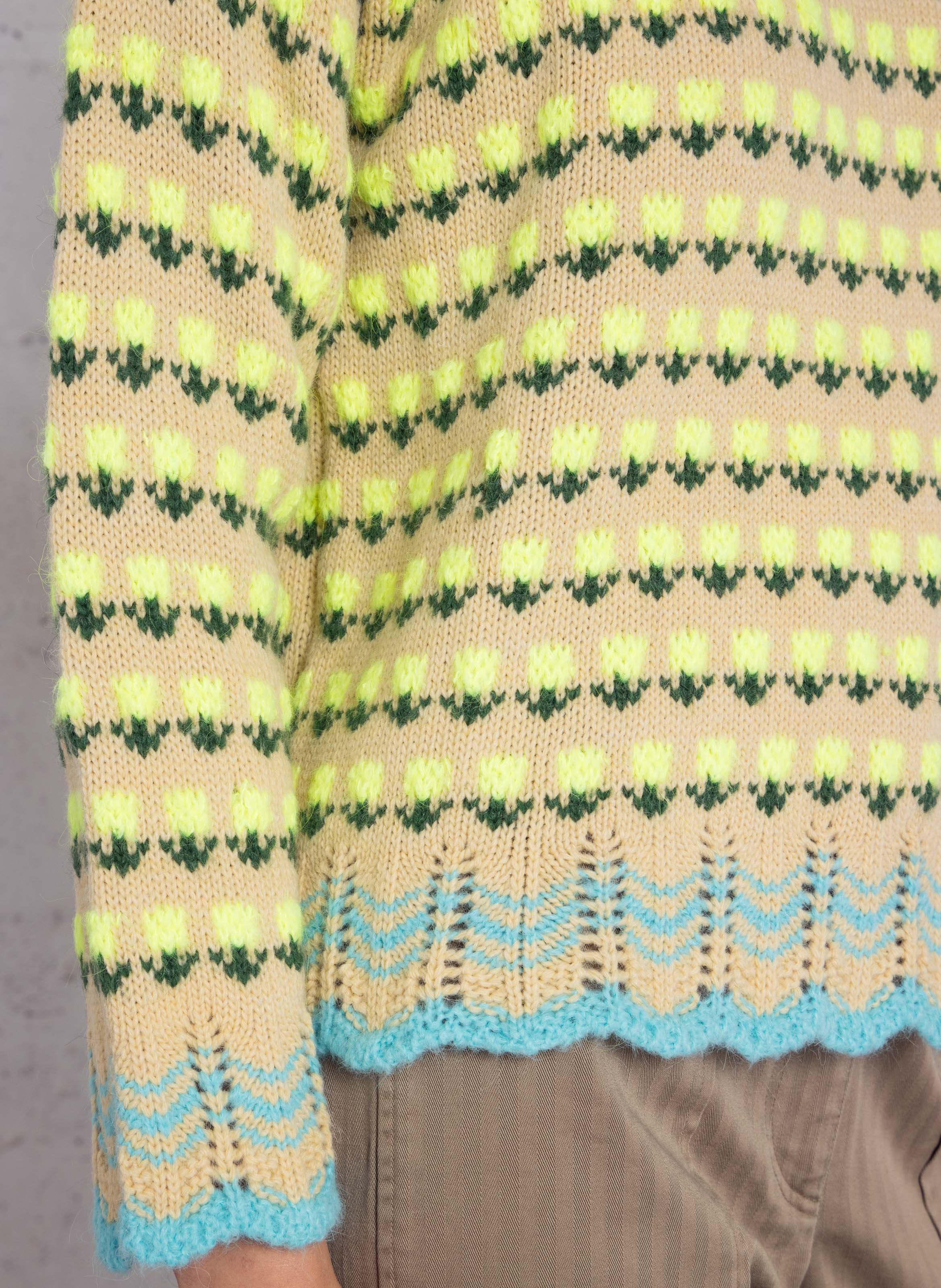 Oversized sweater DR BLOOM Yellow