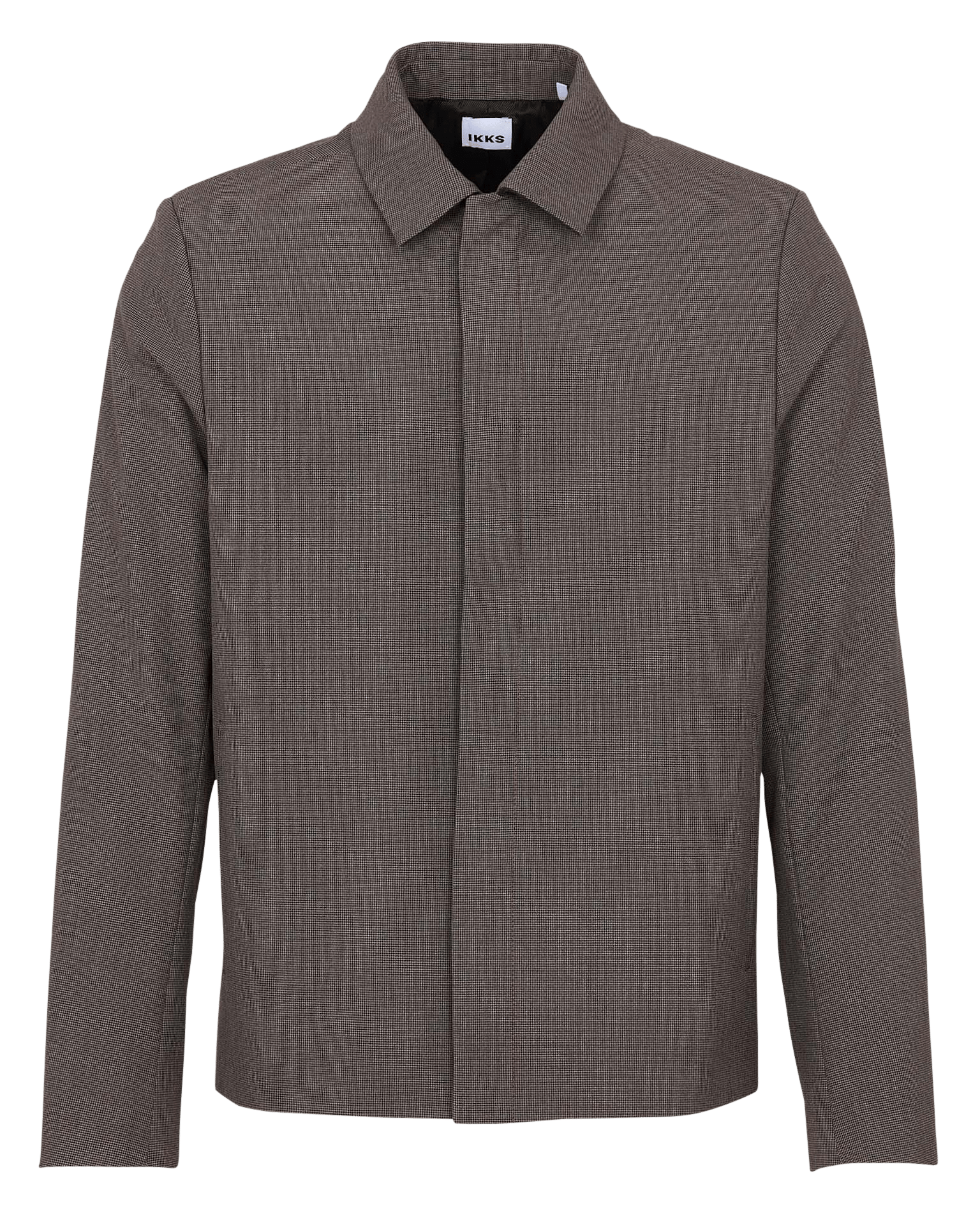 Veste droite col classique boutonnée IKKS Marron