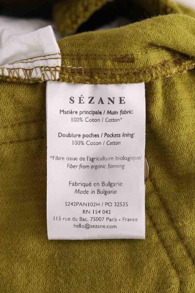 Straight-leg pants SEZANE - Seconde main Khaki