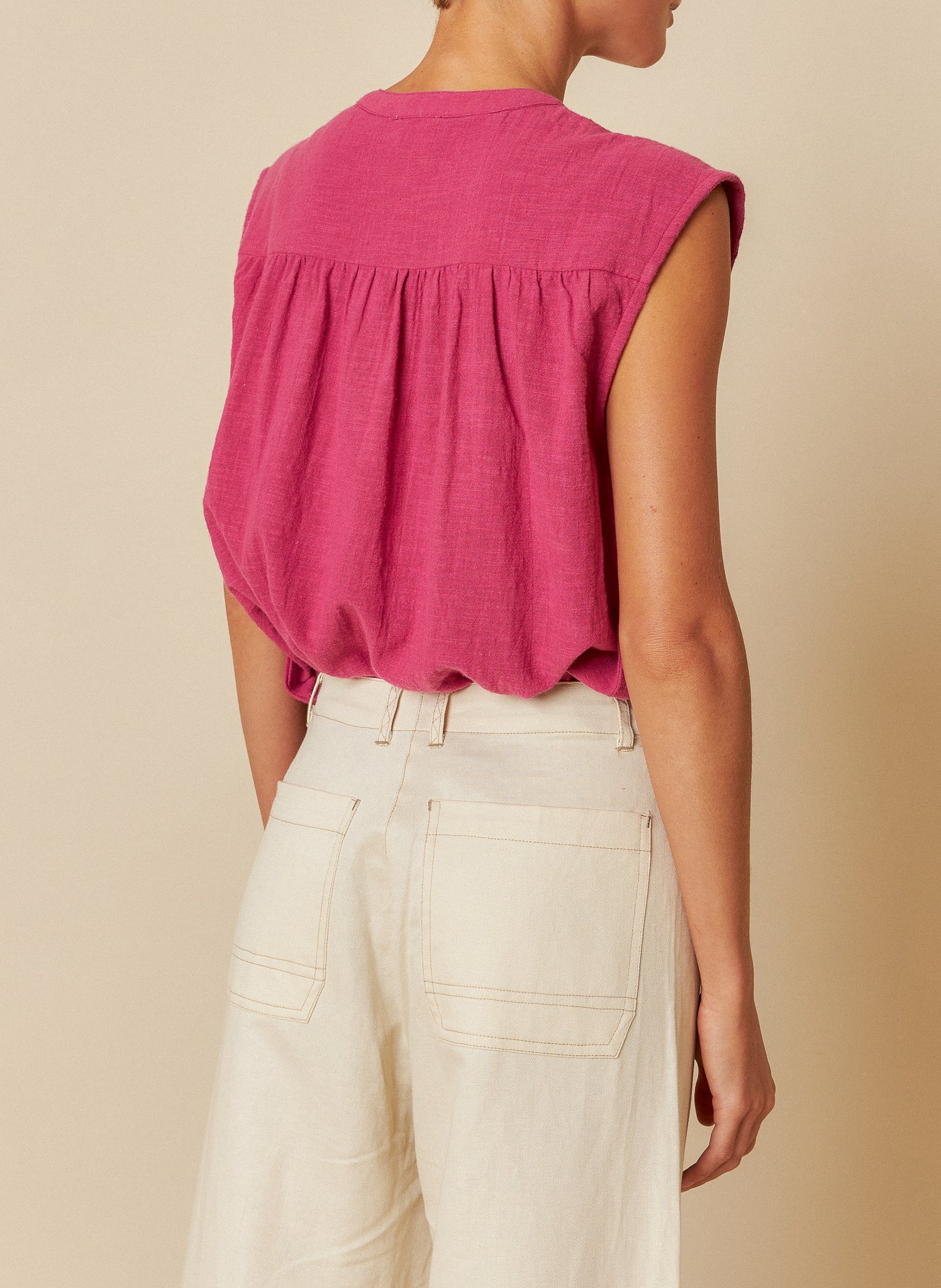 Cotton-blend chinos INDI & COLD Beige