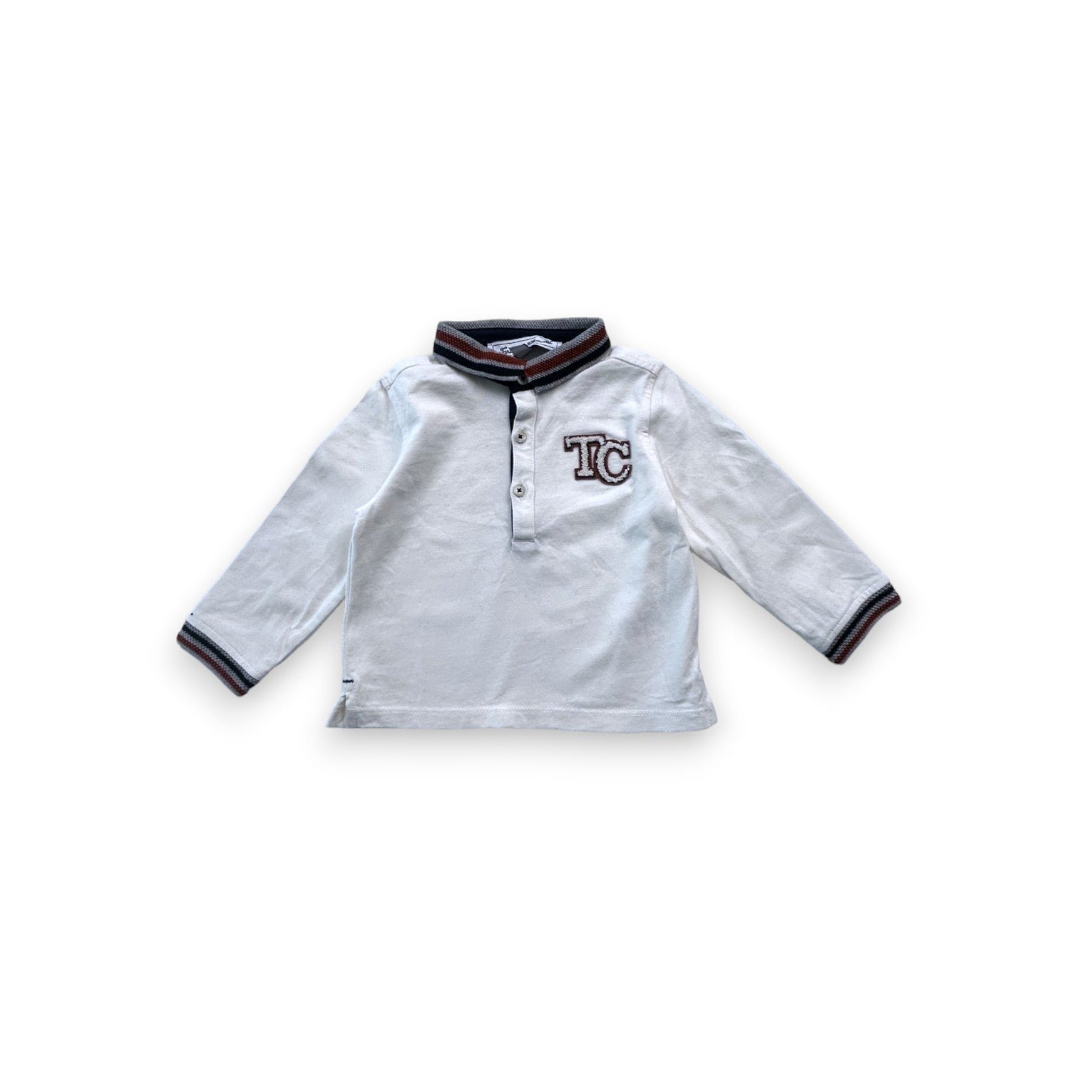 White baby polo - 12 months TARTINE ET CHOCOLAT - seconde-main White
