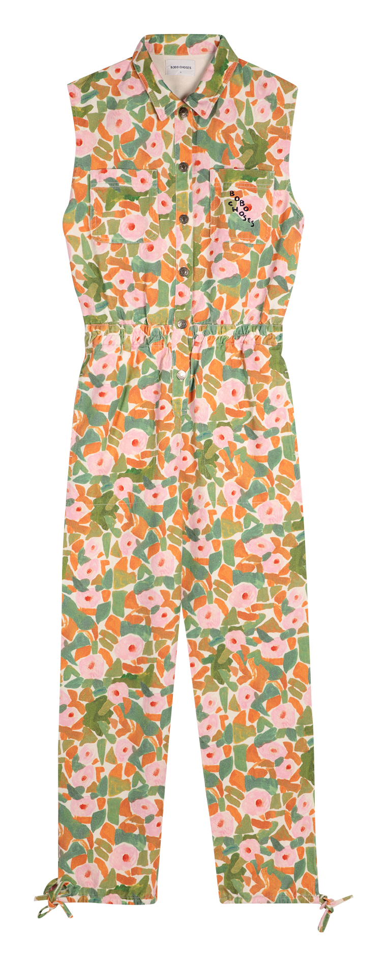 Sleeveless floral straight jumpsuit BOBO CHOSES Multicolored