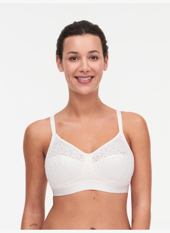 Non-wired support bra with cups | Beige by CHANTELLE Non-wired support bra with cups Beige