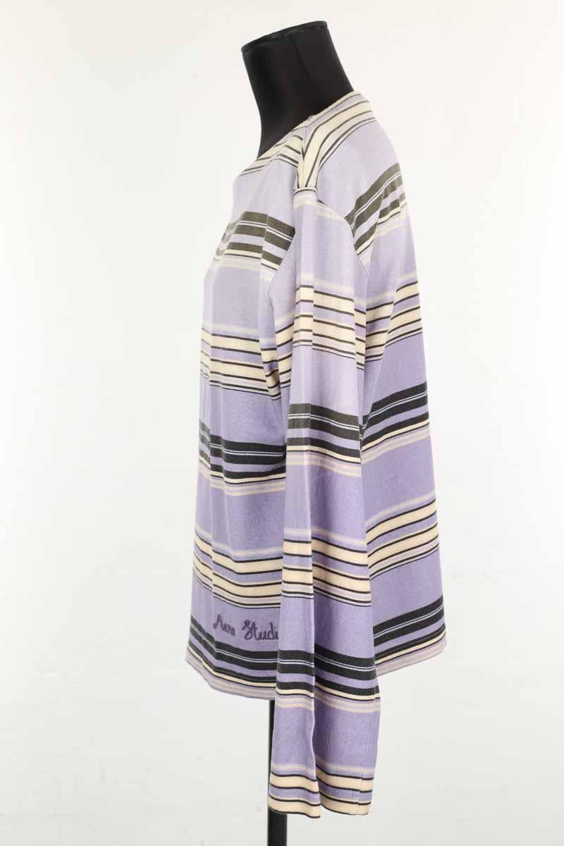 Cotton T-shirt ACNE STUDIOS - Seconde Main Purple