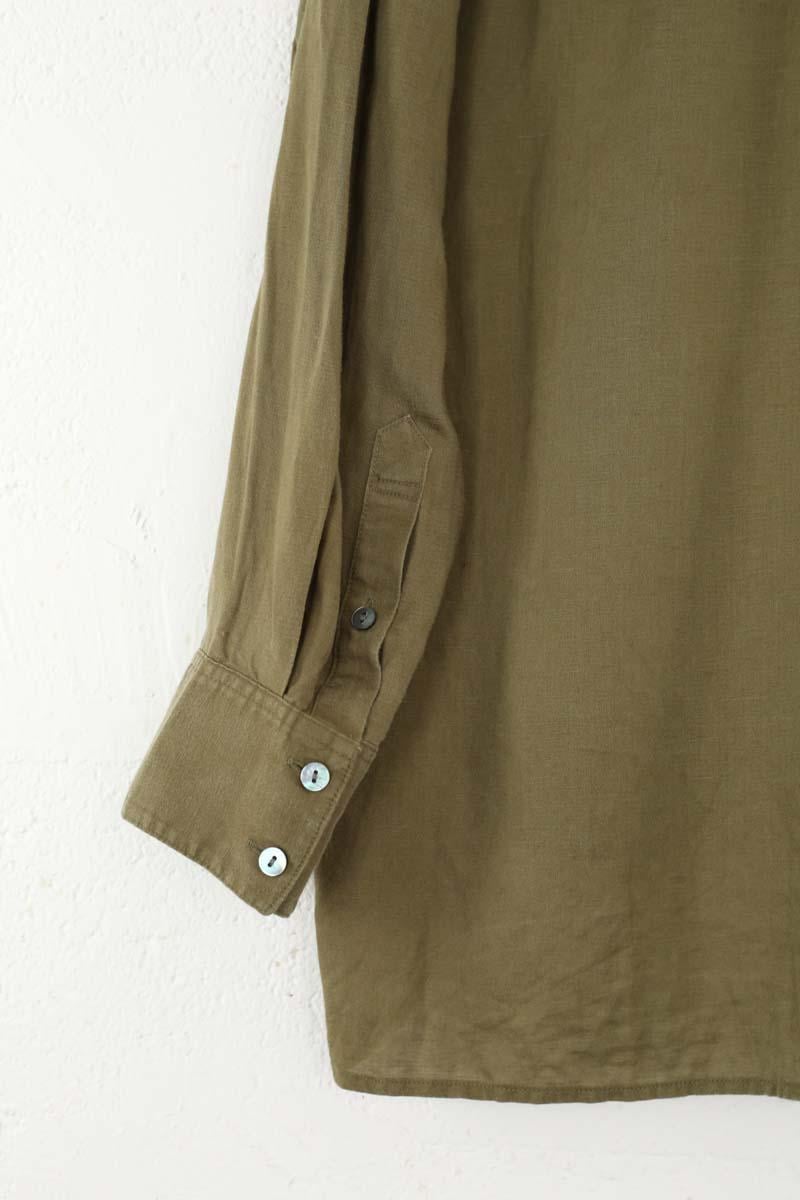 Linen blouse THEORY - Seconde Main Khaki