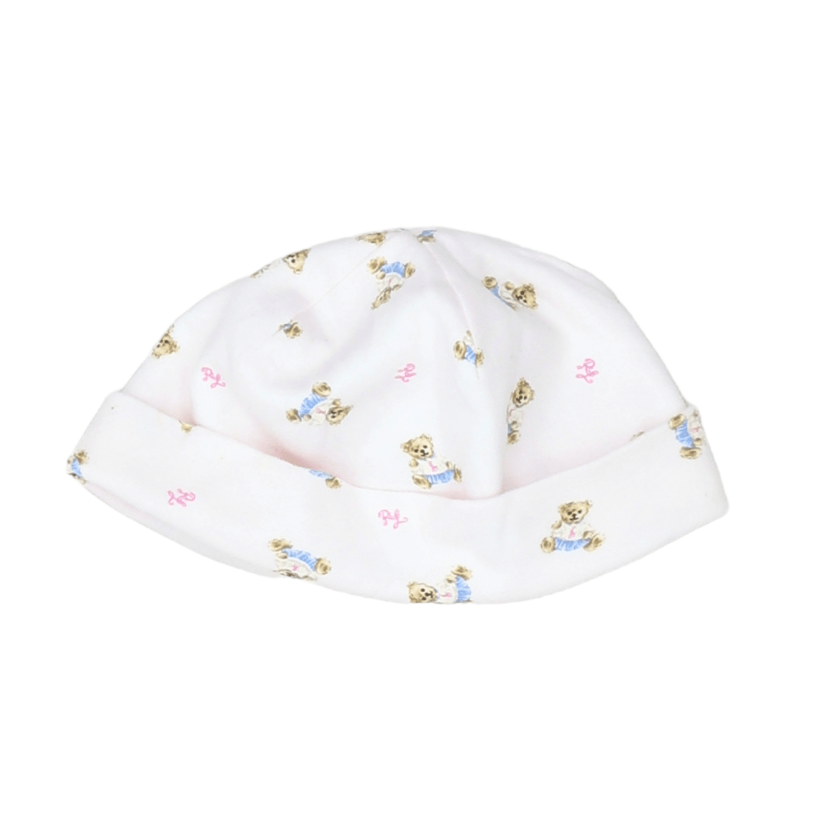 Baby pink newborn beanie - 0 months POLO RALPH LAUREN - Seconde Main Pink