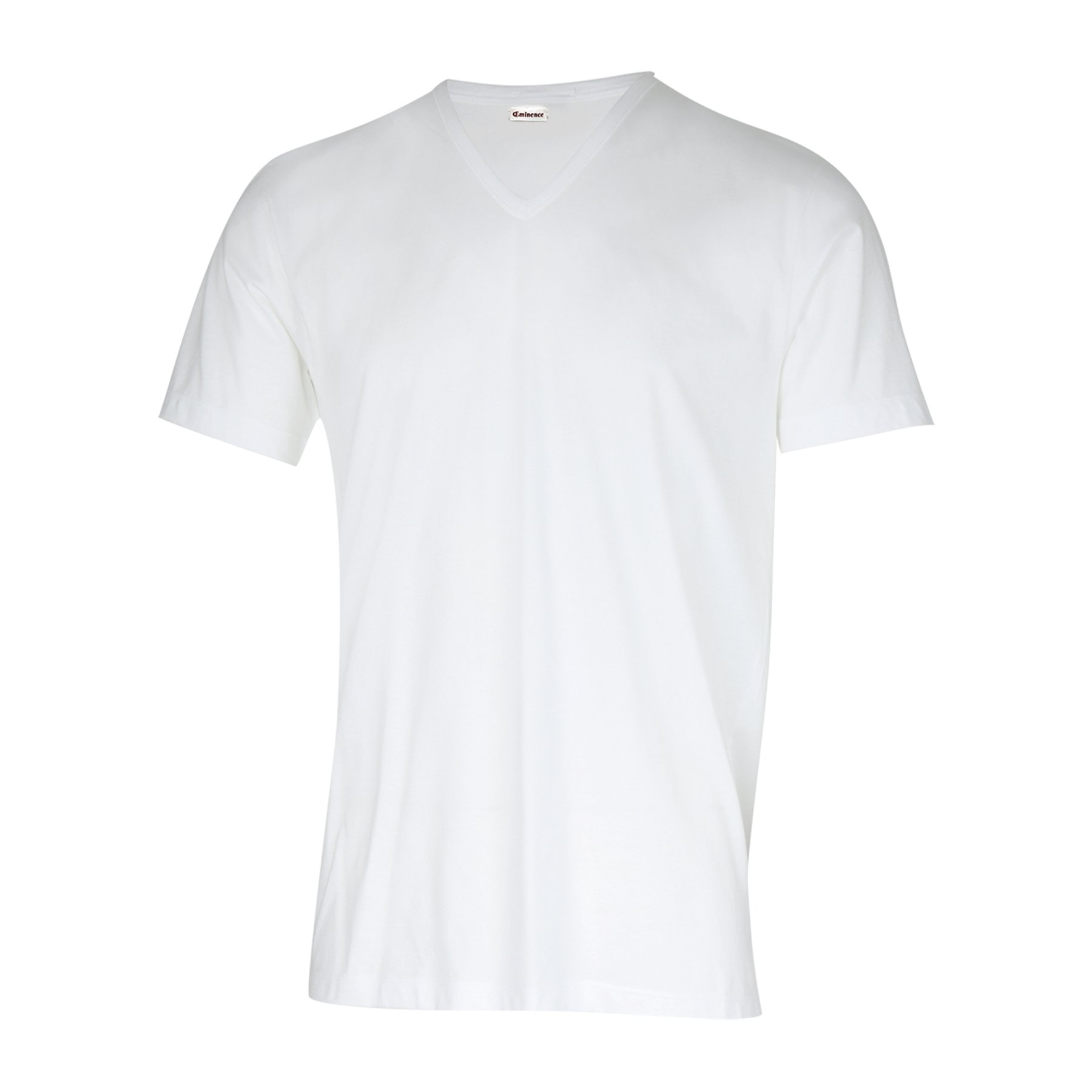 Egyptian Cotton V-Neck T-shirt by Eminence White