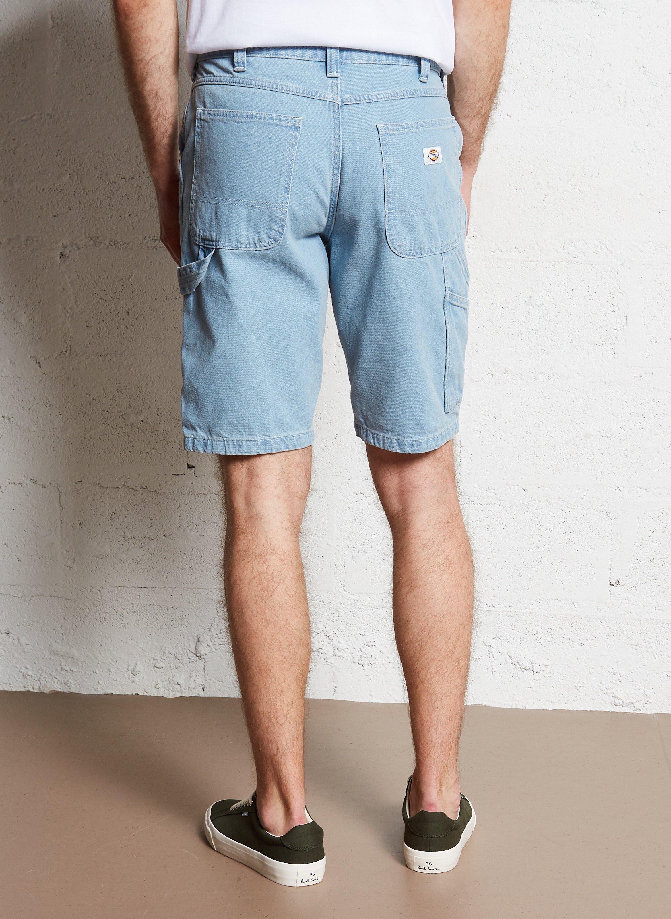 Straight cotton shorts DICKIES Blue
