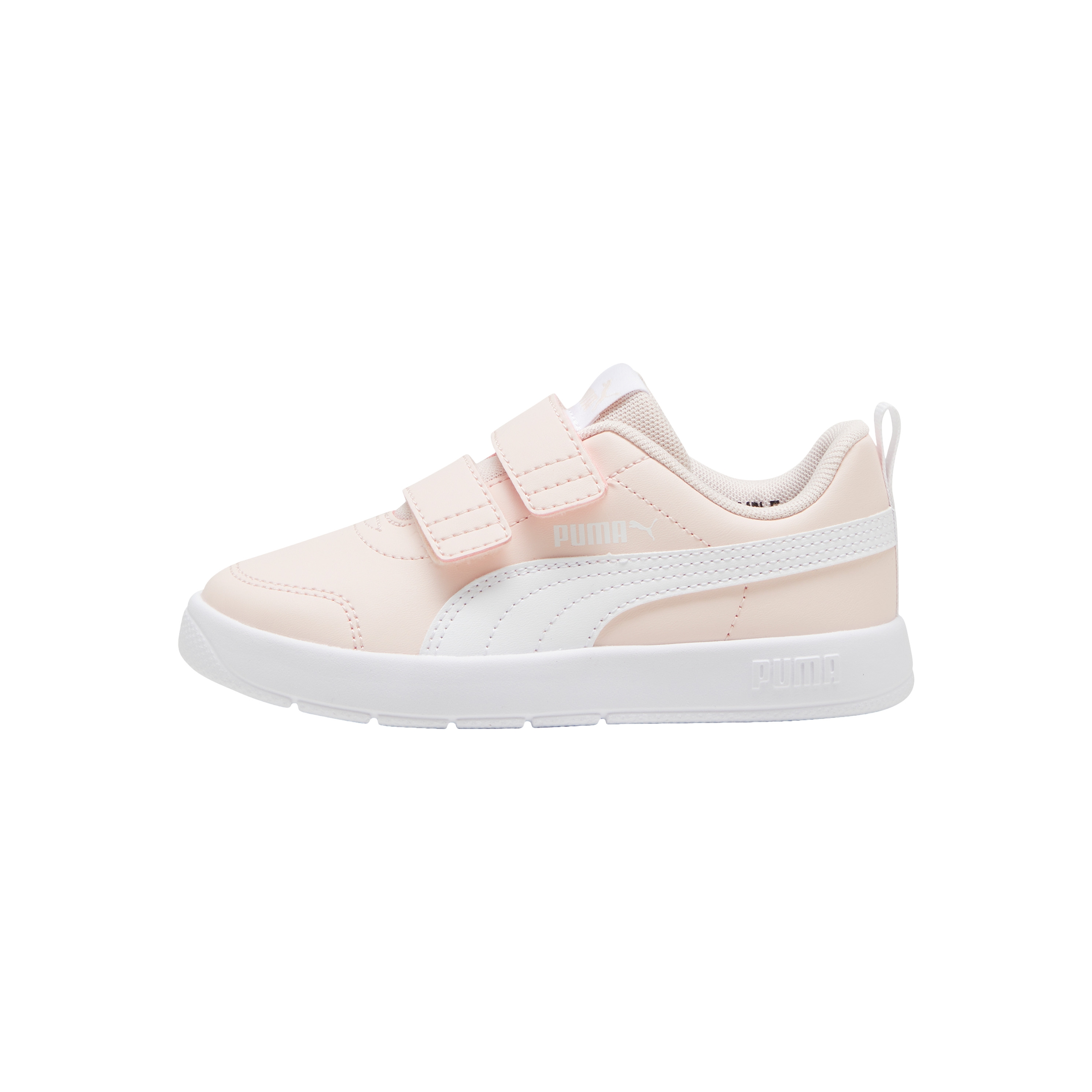 Low kids' sneakers with Velcro straps Courtflex V3 V PS PUMA Pink