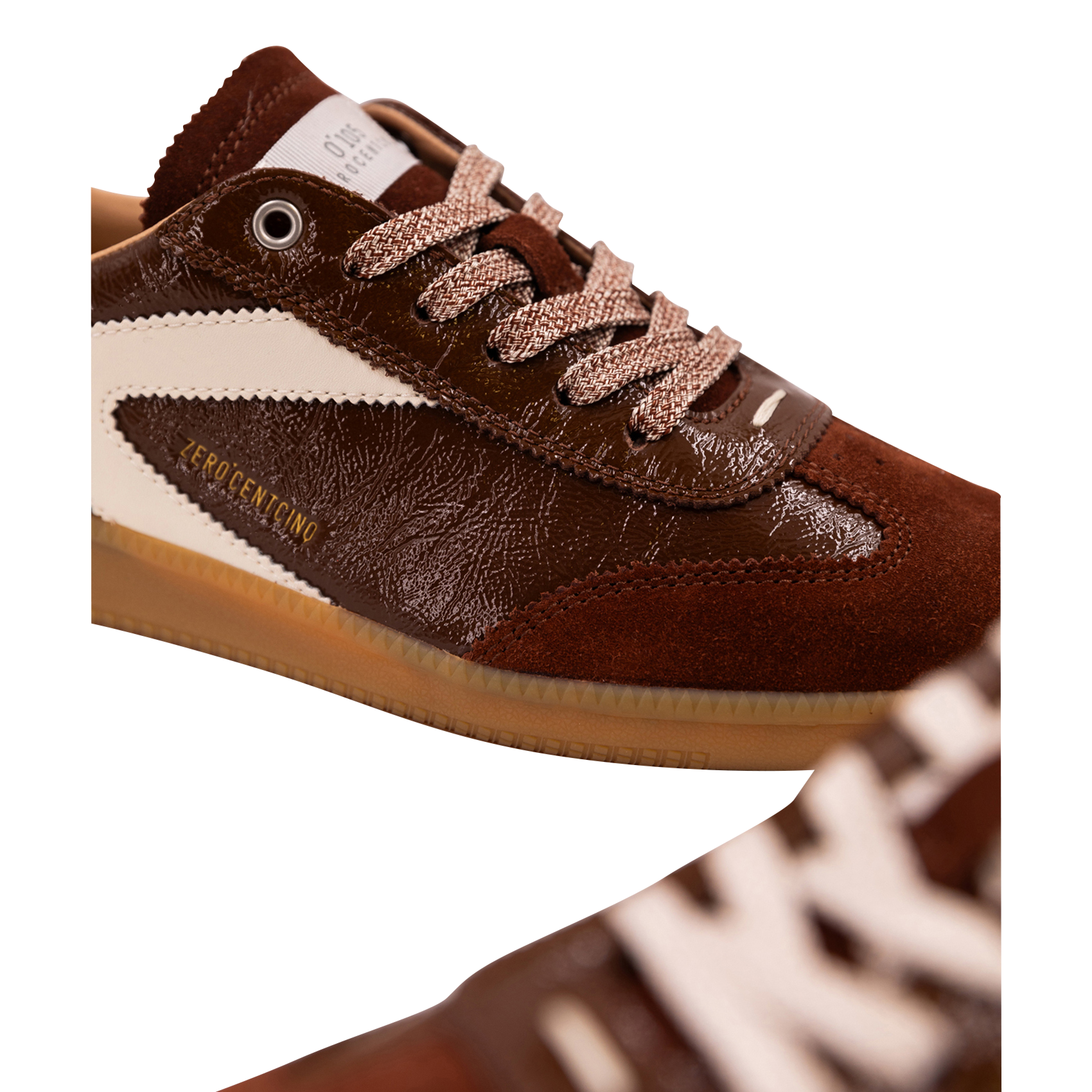 Baskets basses en cuir 0'105 Marron