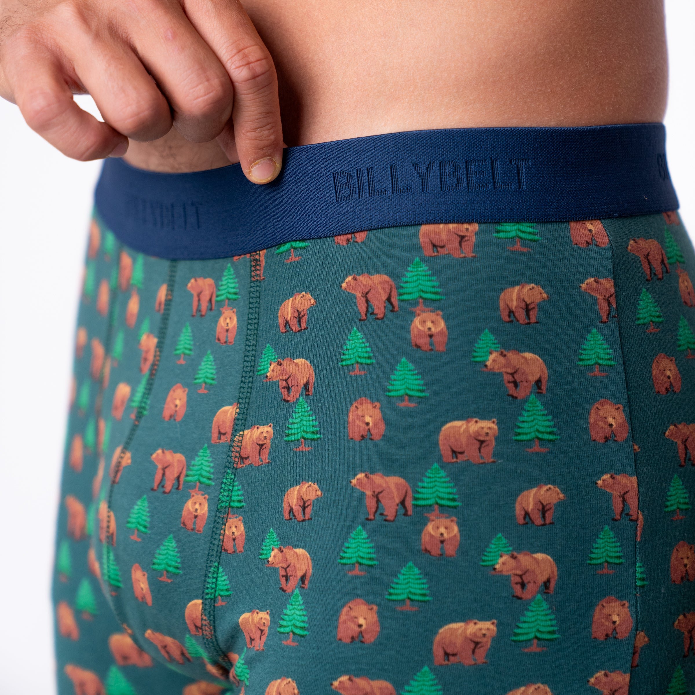 Organic cotton boxers BILLYBELT Green