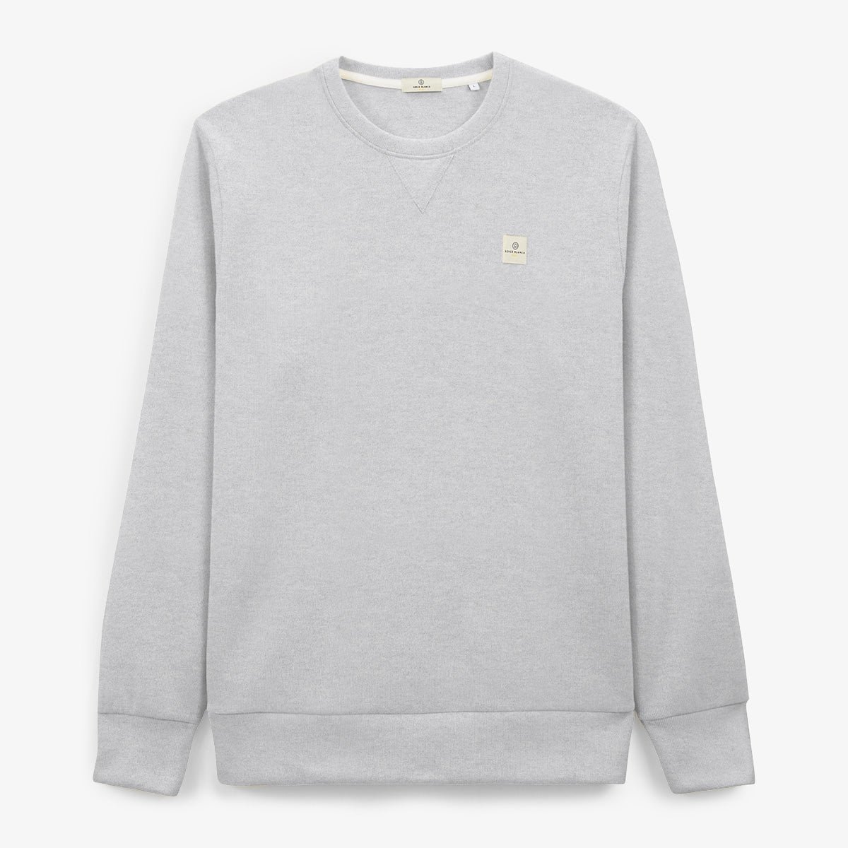 Plain round neck sweatshirt SERGE BLANCO Grey