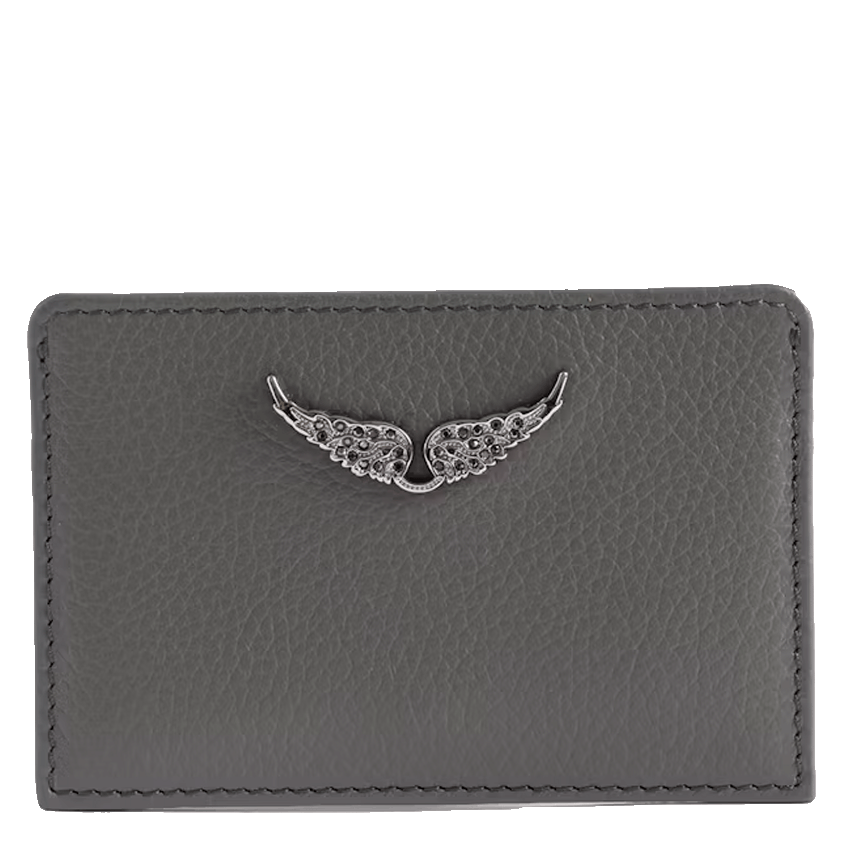 Porte cartes en cuir ZADIG&VOLTAIRE Gris