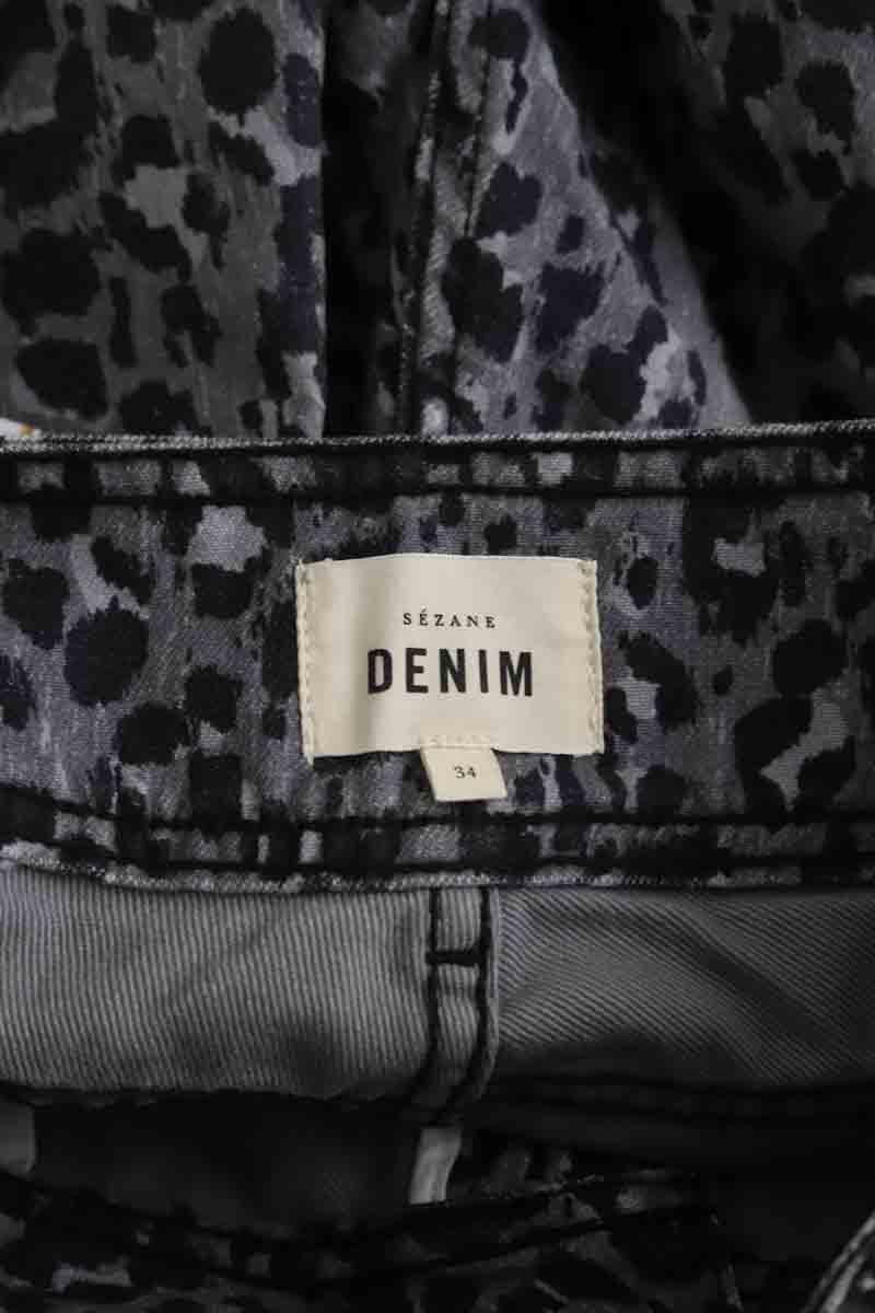 Cotton straight jeans SEZANE - Seconde main Grey