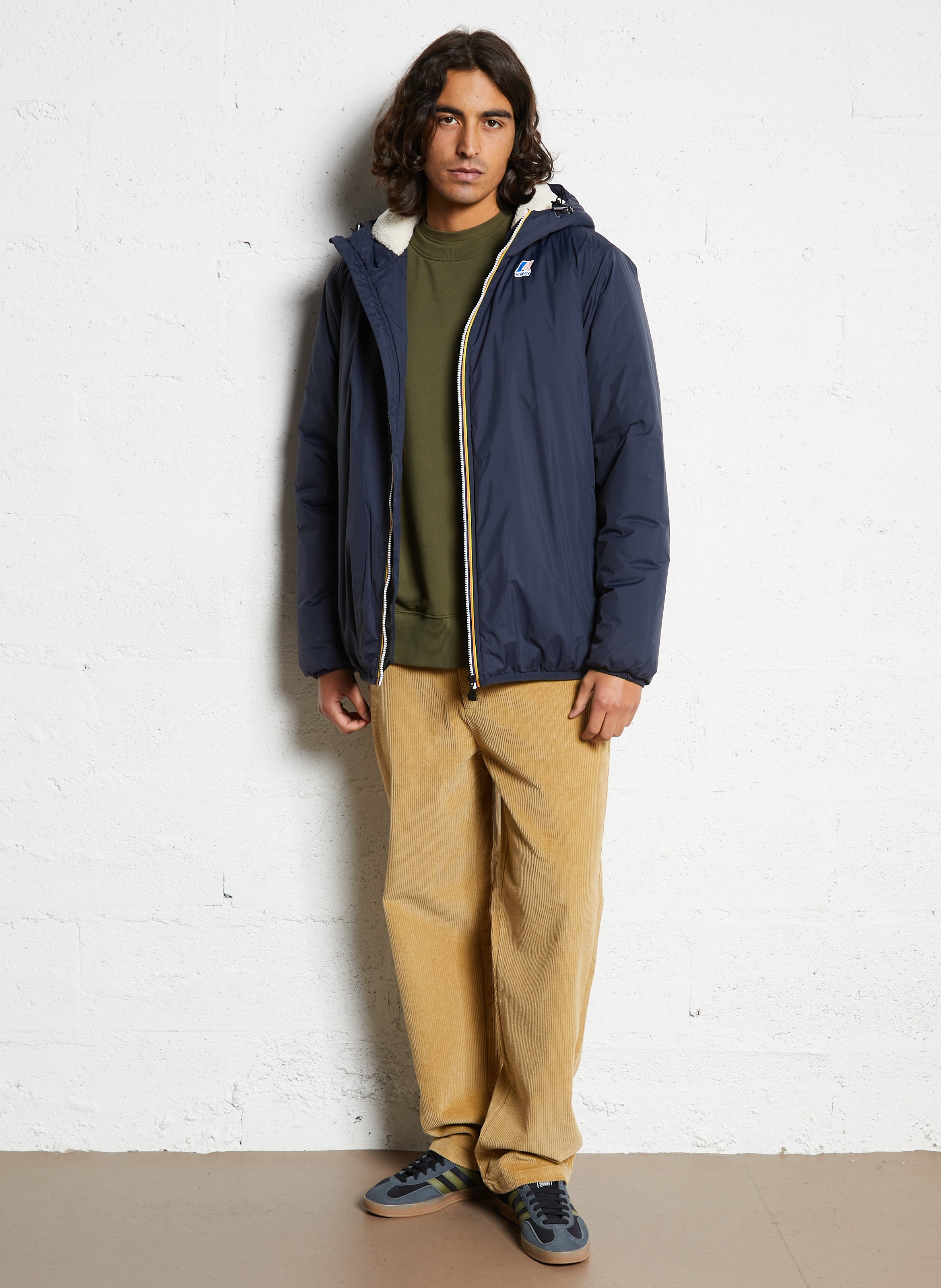 Doudoune col montant K-WAY Bleu