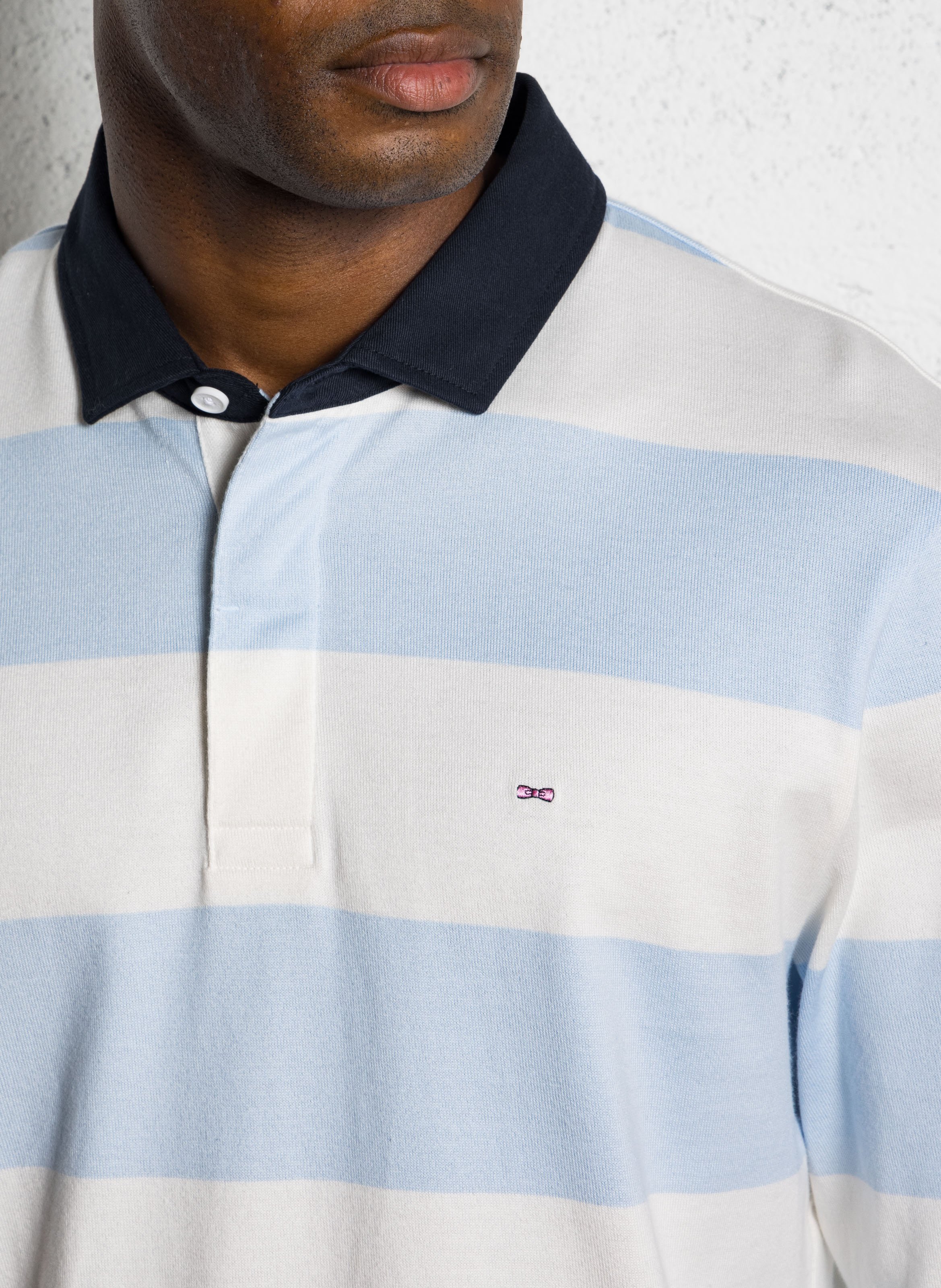 Polo droit en coton EDEN PARK Bleu